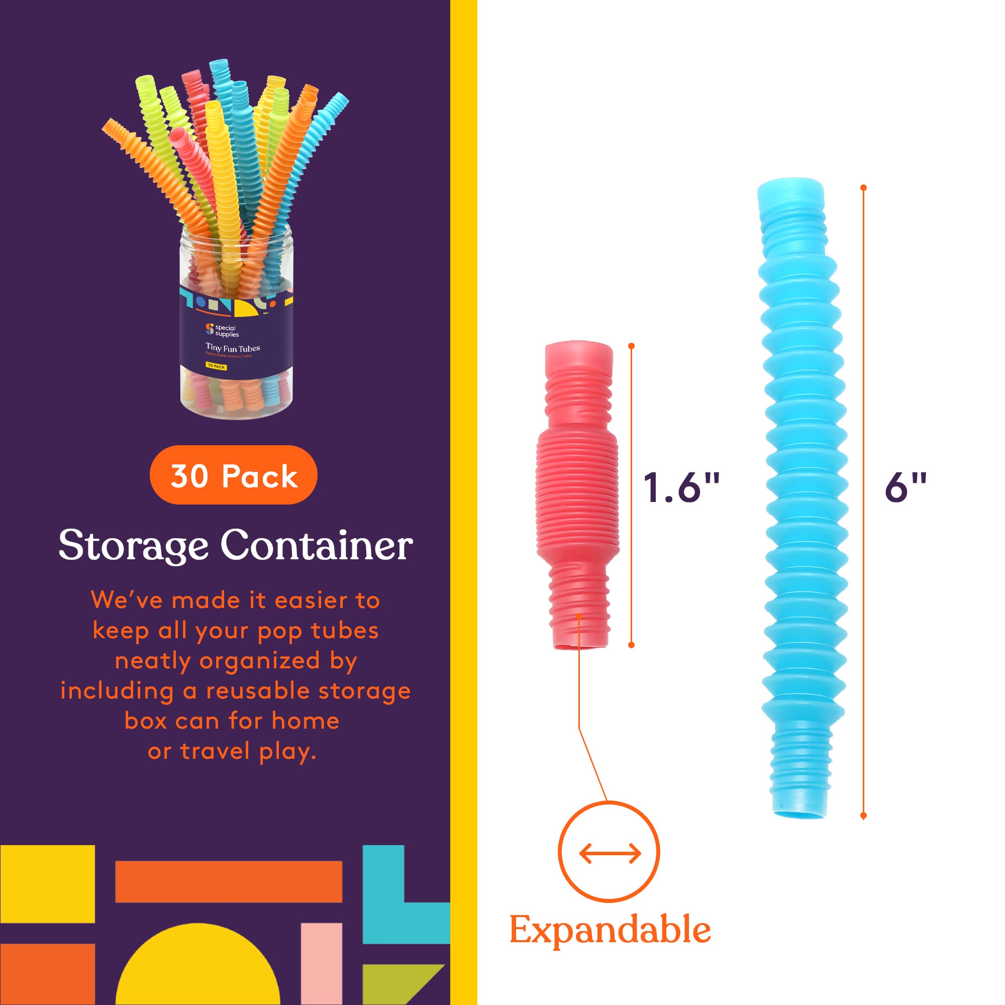 Foto 3 pulgar | Tubos Para Estirar, Suministros Especiales Divertidos Para Niños - Venta Internacional
