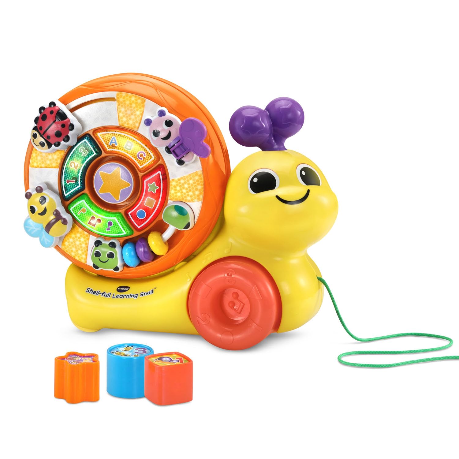 Pull Toy Vtech Shell-full Learning Snail Para Niños Pequeños - Venta Internacional.