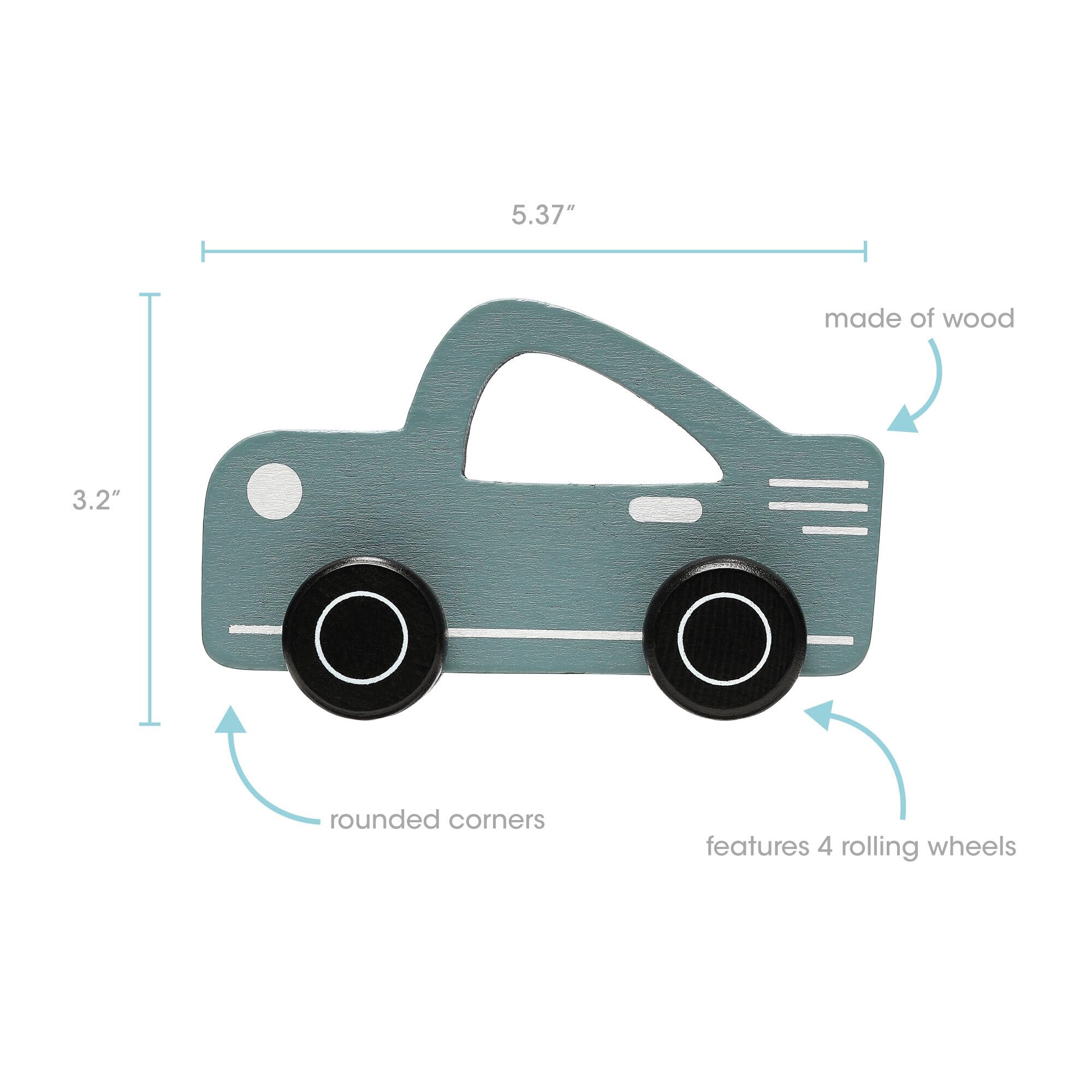 Foto 4 pulgar | Coche De Juguete Pearhead Push And Pull Montessori Para Bebés Y Niños Pequeños - Venta Internacional.
