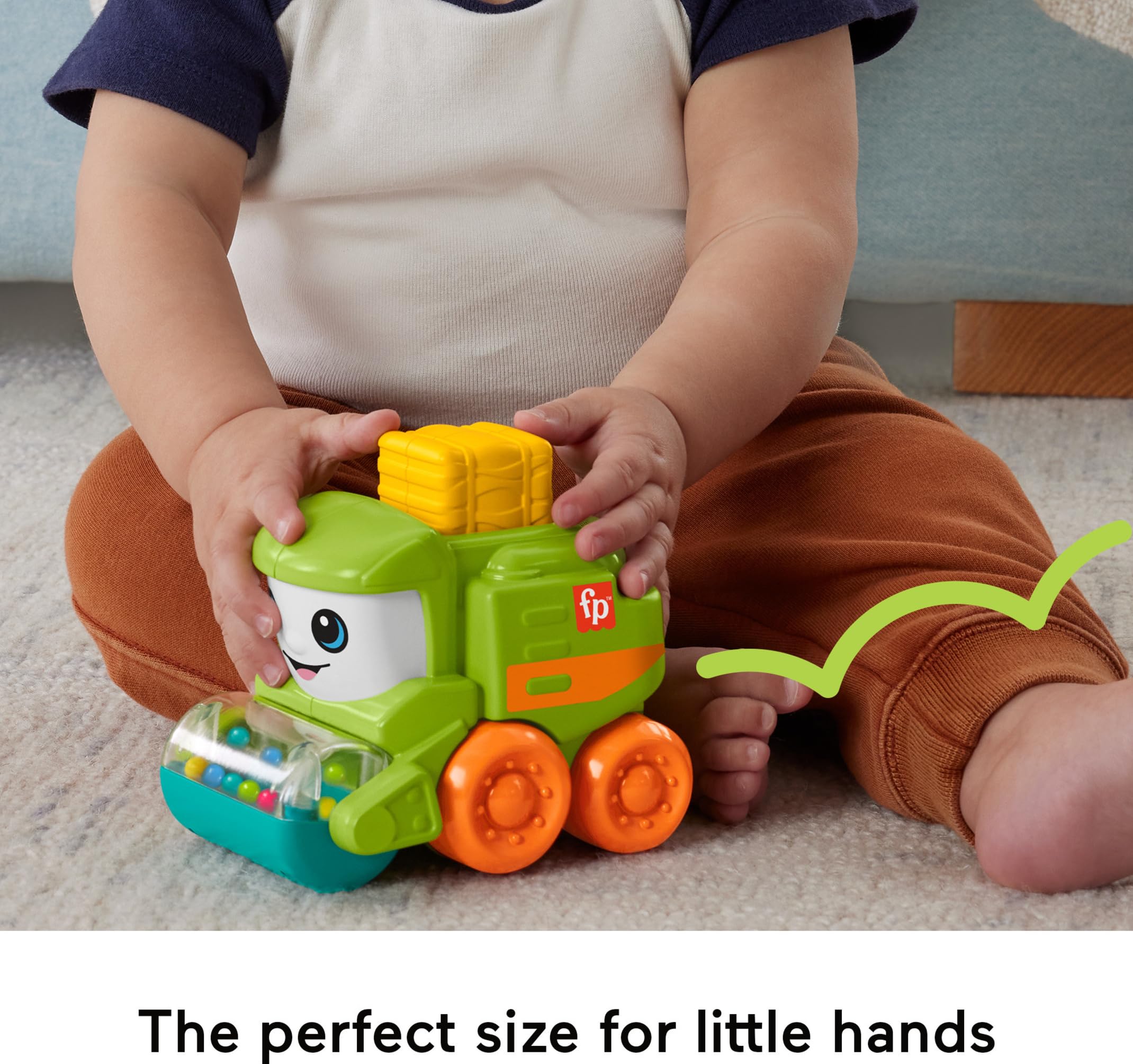 Foto 6 pulgar | Tractor Rollin' De Toy Fisher-price Para Empujar Durante Más De 6 Meses - Venta Internacional.