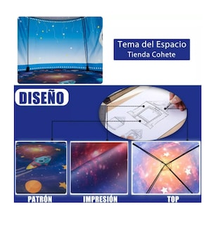 Foto 4 | Casa Campaña Niña Niños Tienda Juegos Niño Castillos Casita Color: Azul Wünd