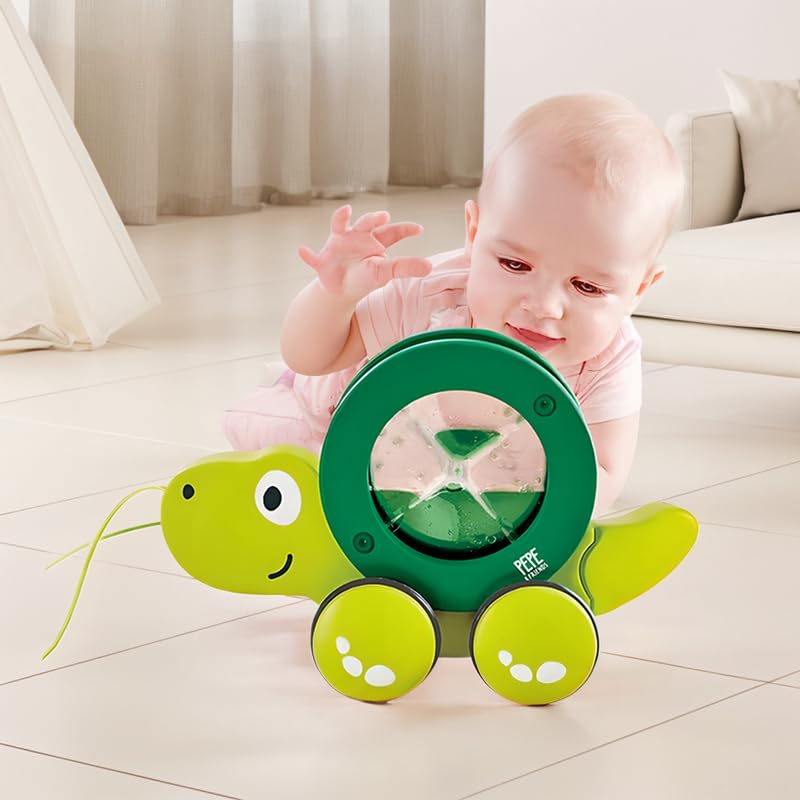 Foto 6 pulgar | Juguete Pull Along Hape Tito The Turtle Wood Para Niños De Más De 12 M - Venta Internacional.