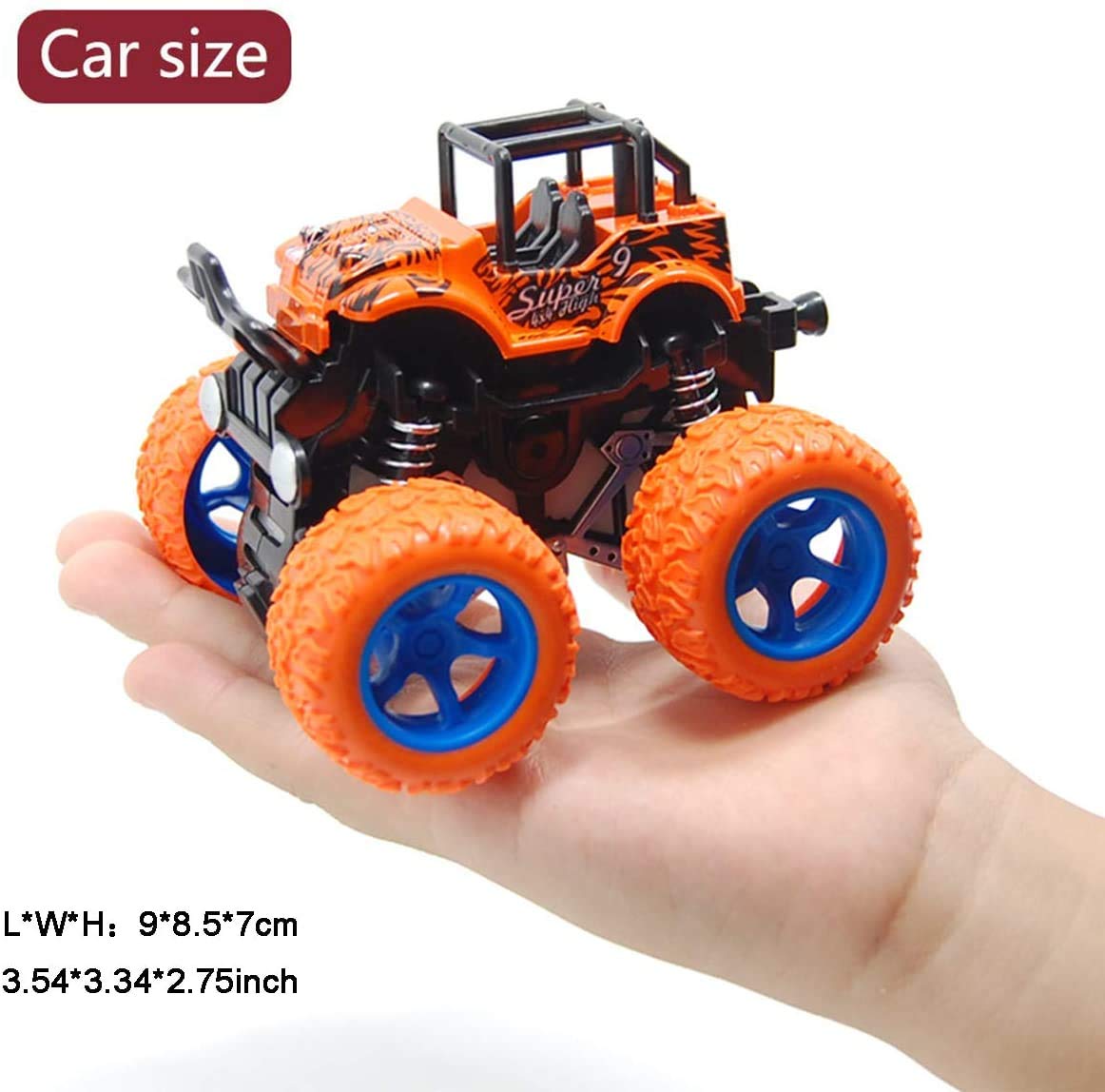 Foto 3 pulgar | Coche De Inercia Toy Monster Trucks Para Niños Pequeños Con 4 Coches - Venta Internacional.