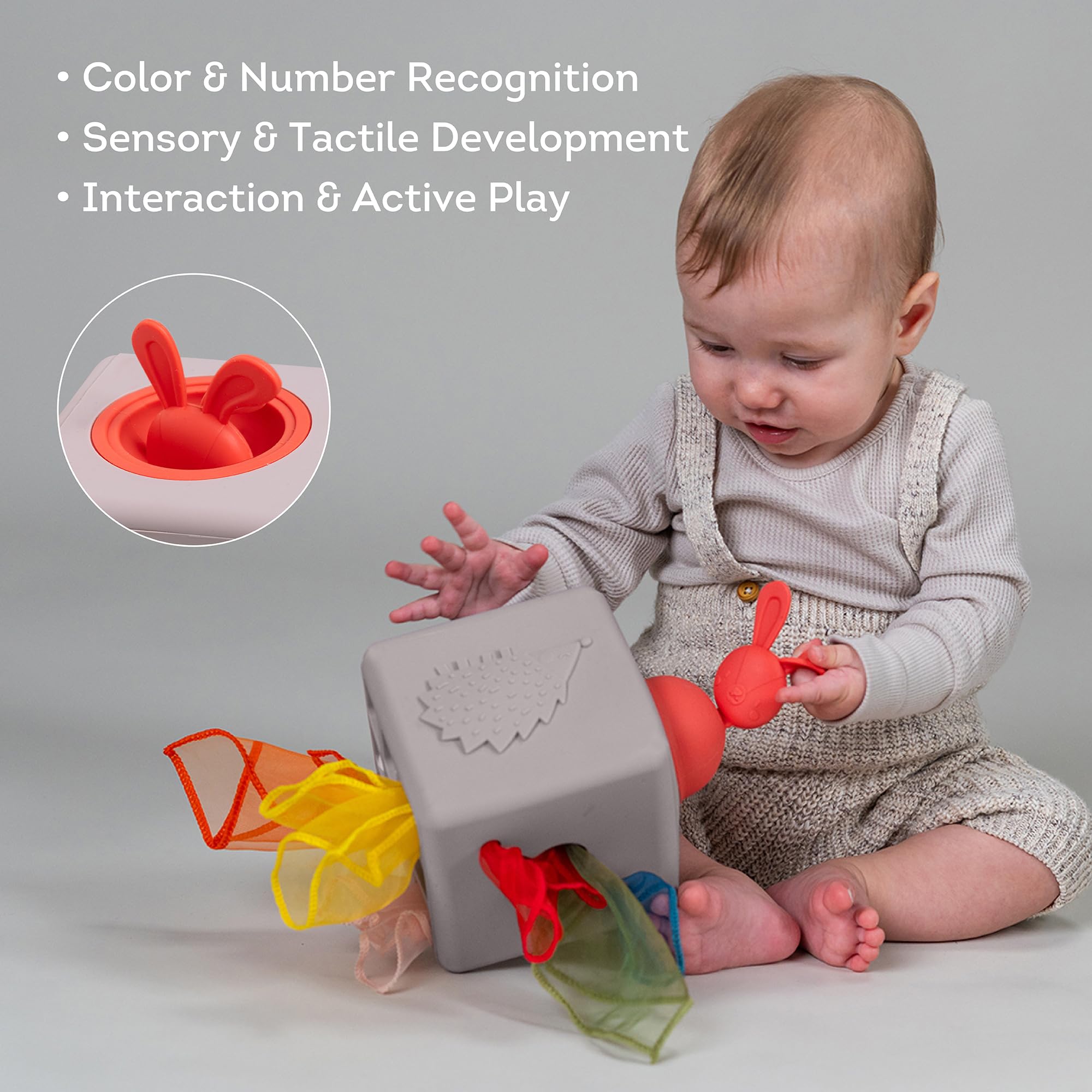 Foto 6 pulgar | Caja De Pañuelos Toy Taf Toys Baby Montessori Con 10 Pañuelos De Tela - Venta Internacional.