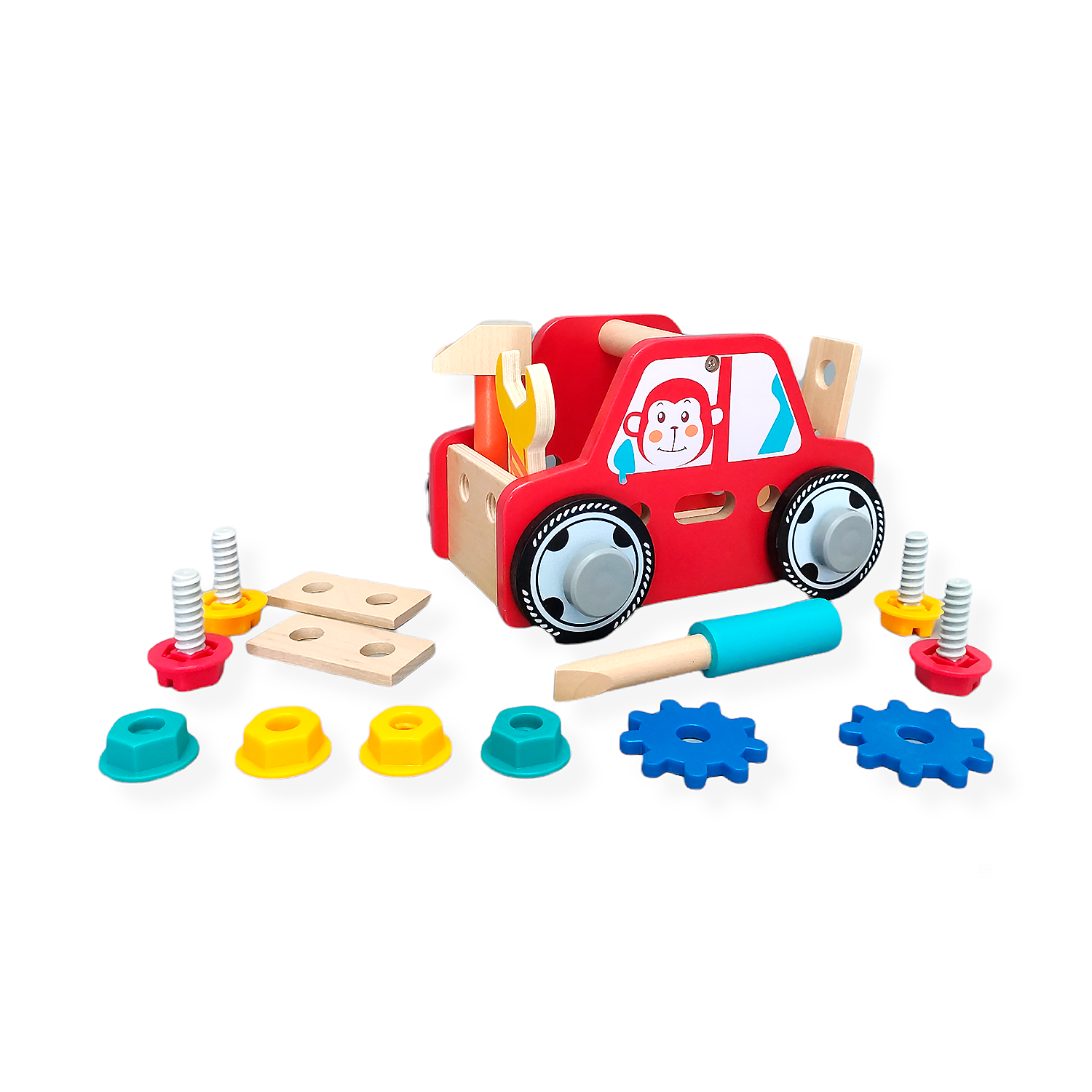 Carrito De Herramientas Desmontable Yuff! Montessori Juguete De Madera