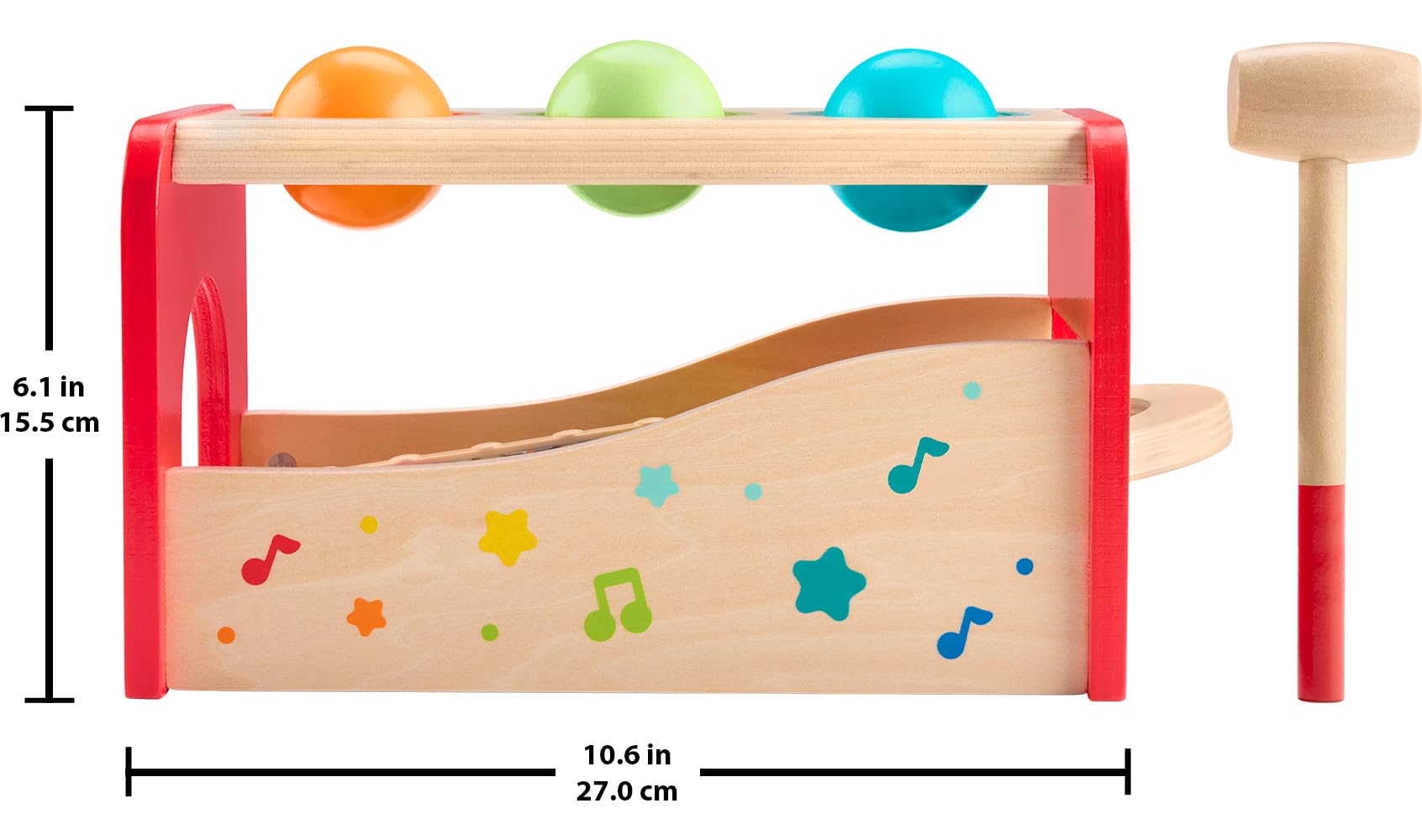 Foto 4 pulgar | Xilófono Toy Fisher-price De Madera Para Niños Pequeños Con Forma De Libra Y Grifo - Venta Internacional.