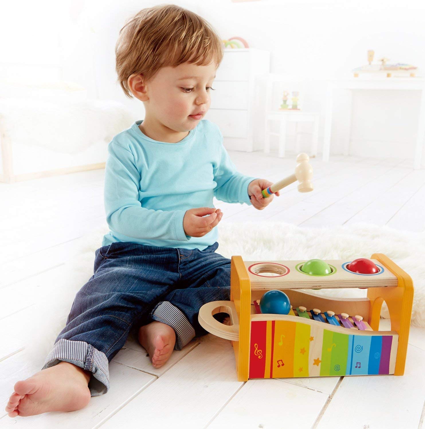 Foto 4 pulgar | Set De Música Hape Pound, Tap & Shake! Para Niños Pequeños De 1 A 4 Años - Venta Internacional.
