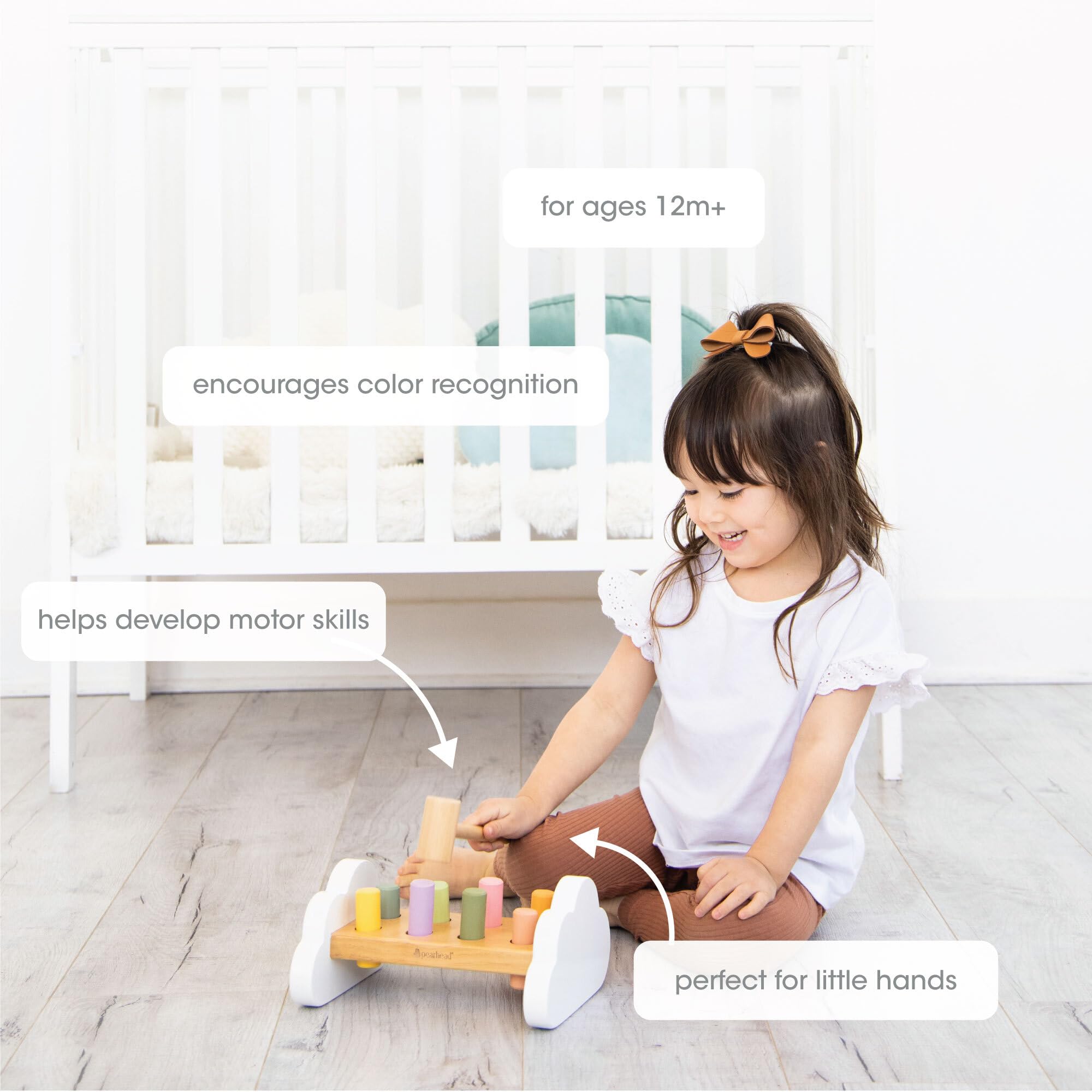 Foto 5 pulgar | Juguete Hammer Bench Montessori Pearhead Para Niños De 1 Año O Más - Venta Internacional.