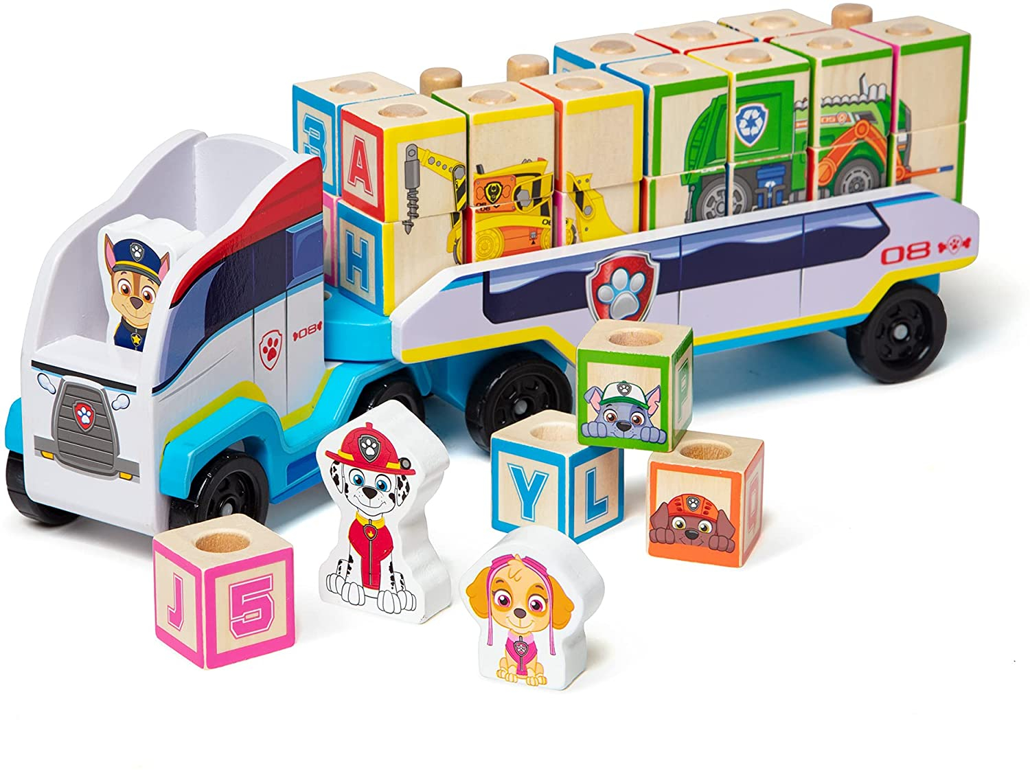 Venta Internacional - Camión Abc Block De Madera Melissa & Doug Paw Patrol (33 Piezas)