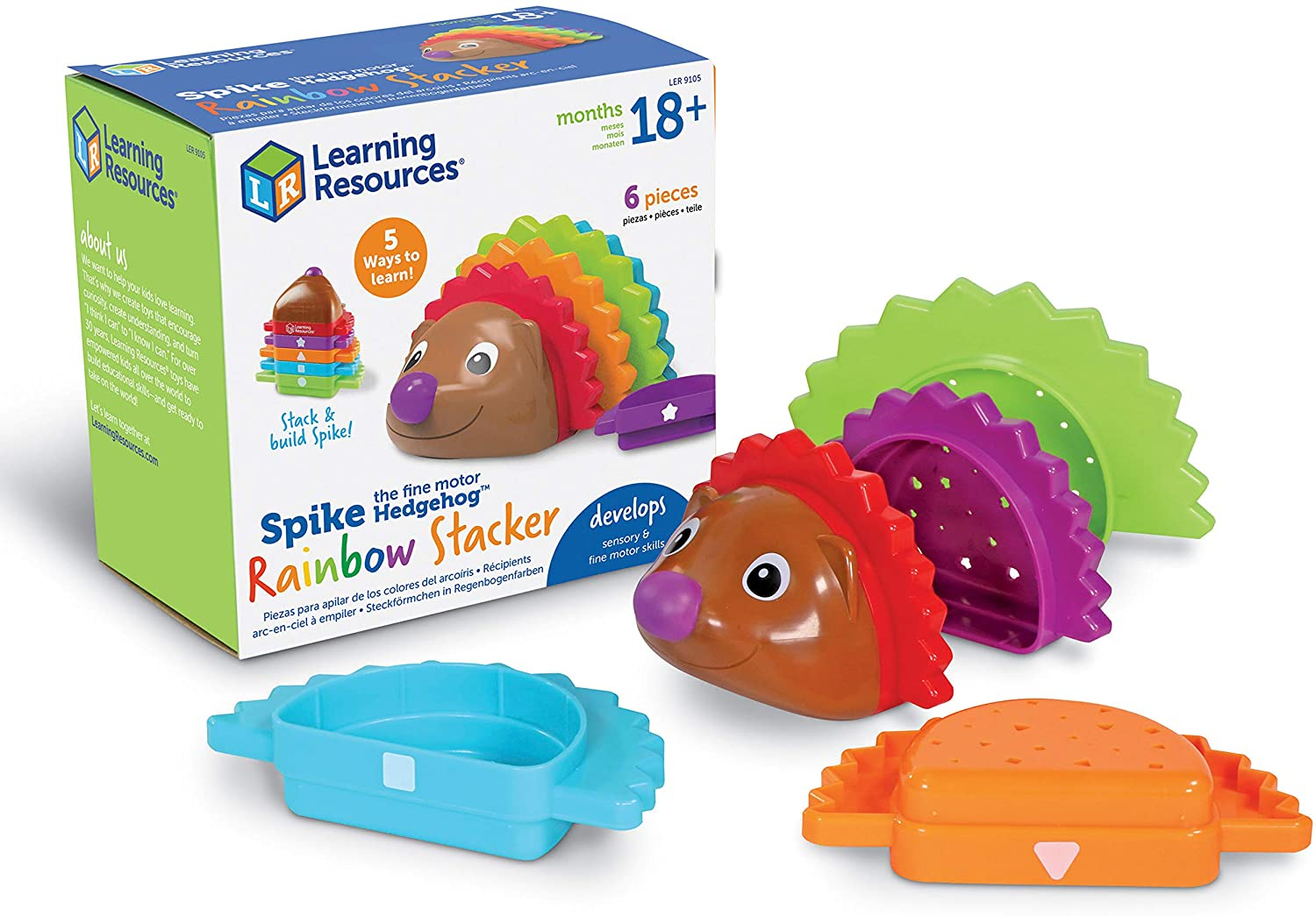Venta Internacional - Juguetes Apilables Spike The Fine Motor Hedgeho Learning Resources