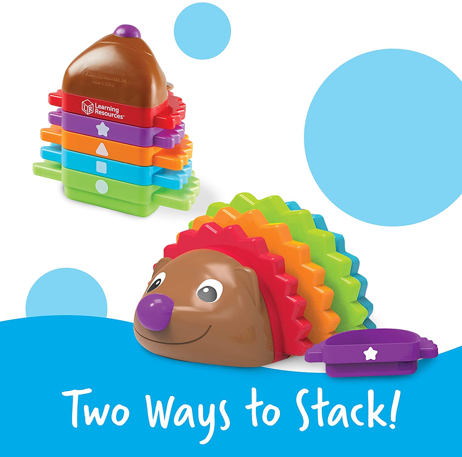 Foto 3 pulgar | Venta Internacional - Juguetes Apilables Spike The Fine Motor Hedgeho Learning Resources