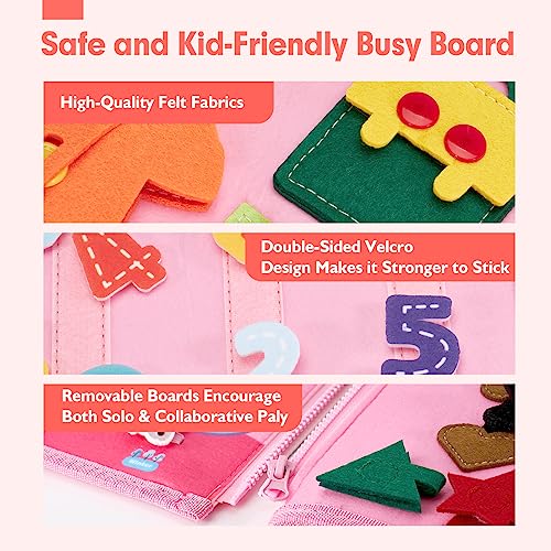 Foto 5 pulgar | Venta Internacional - Busy Board Hahaland De 2 Años Color Rosa para Niños Pequeños