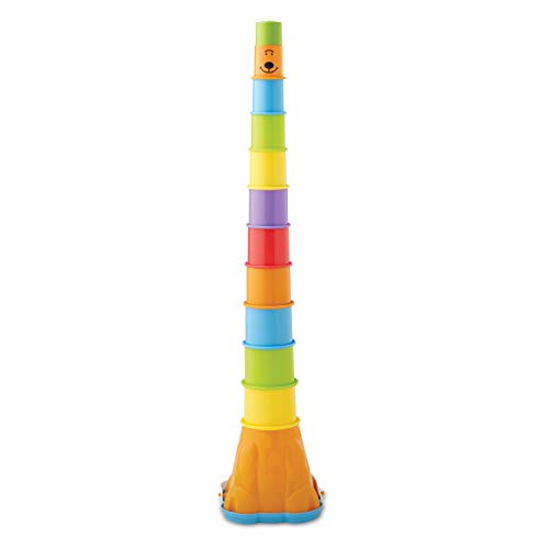 Venta Internacional - Juego De Cubos Bruin Giraffe Con Forma De Vaso Apilable Y Clasificador De Formas