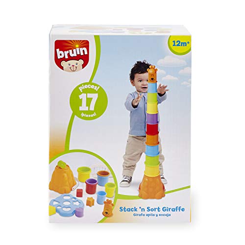 Foto 3 pulgar | Venta Internacional - Juego De Cubos Bruin Giraffe Con Forma De Vaso Apilable Y Clasificador De Formas