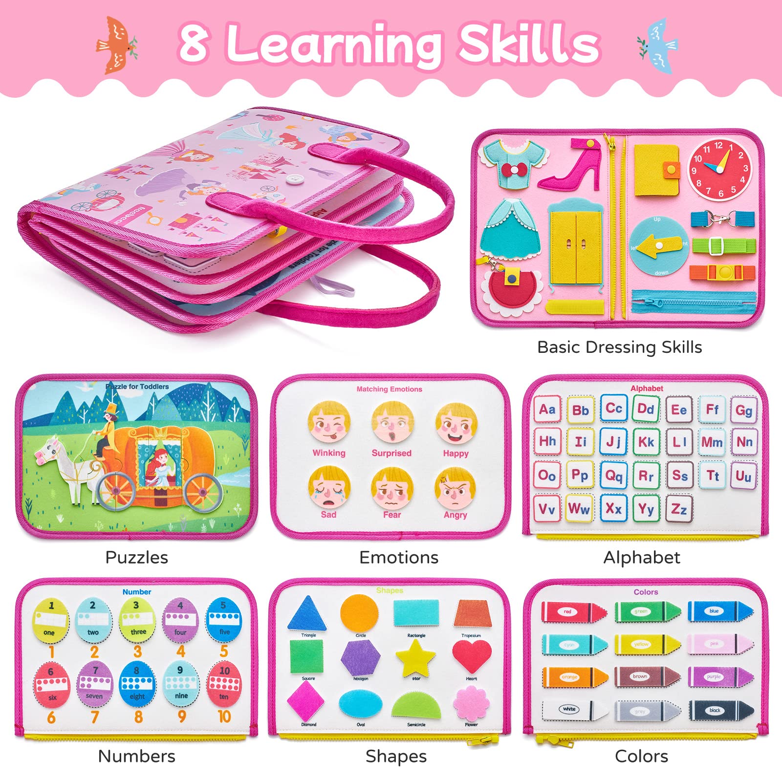 Foto 3 pulgar | Venta Internacional - Busy Board Freebear Princess Para Niños De 3 A 4 Años