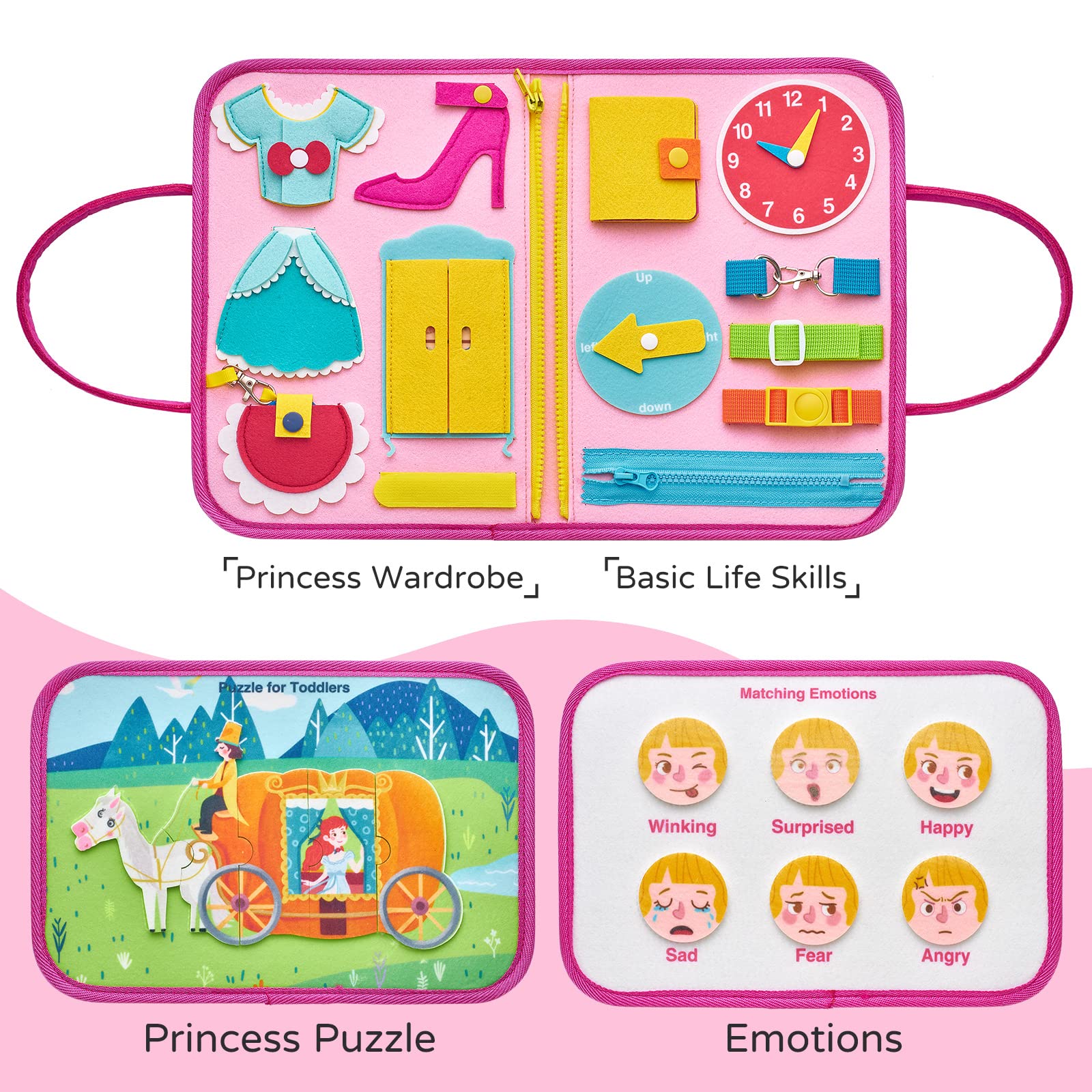 Foto 6 pulgar | Venta Internacional - Busy Board Freebear Princess Para Niños De 3 A 4 Años