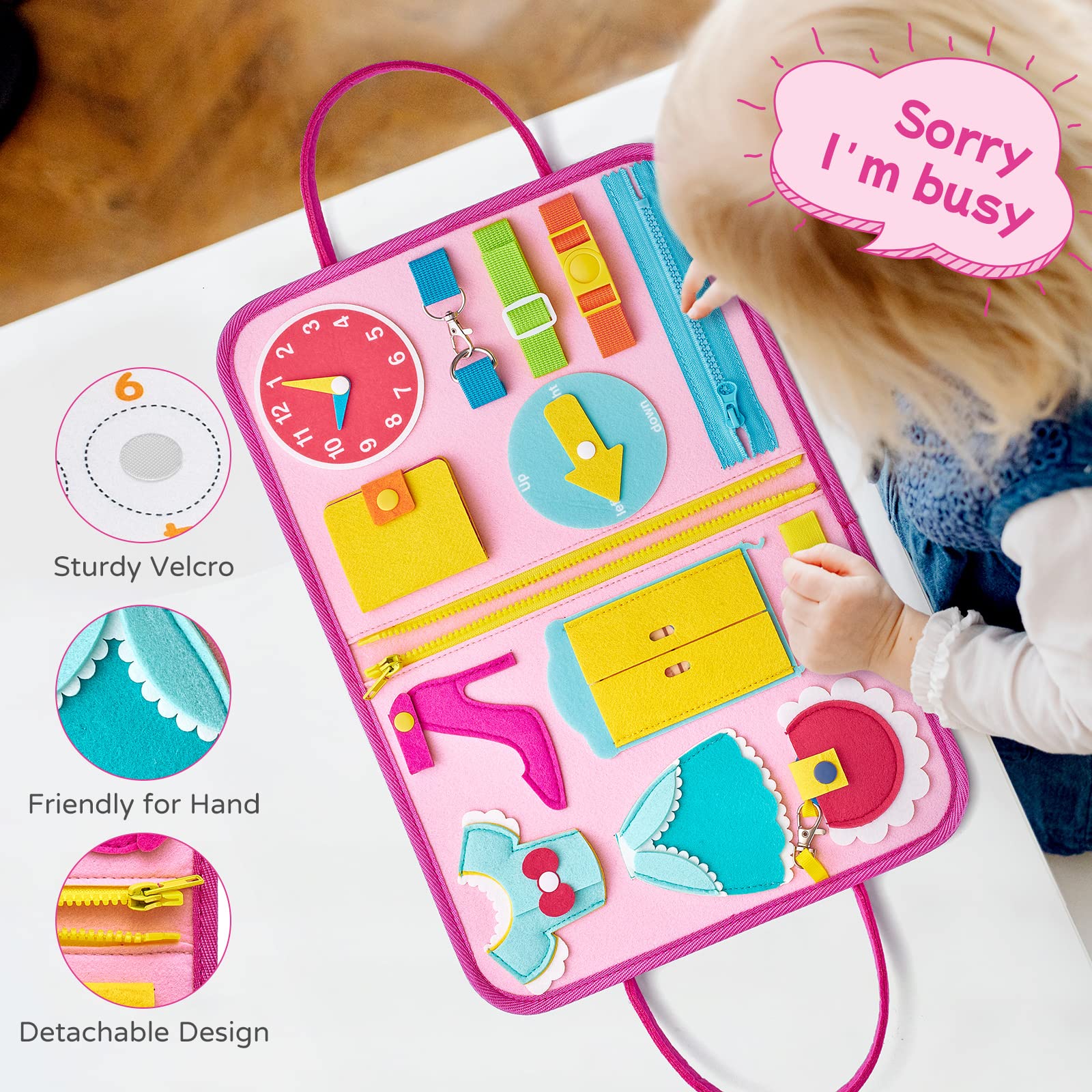 Foto 7 pulgar | Venta Internacional - Busy Board Freebear Princess Para Niños De 3 A 4 Años