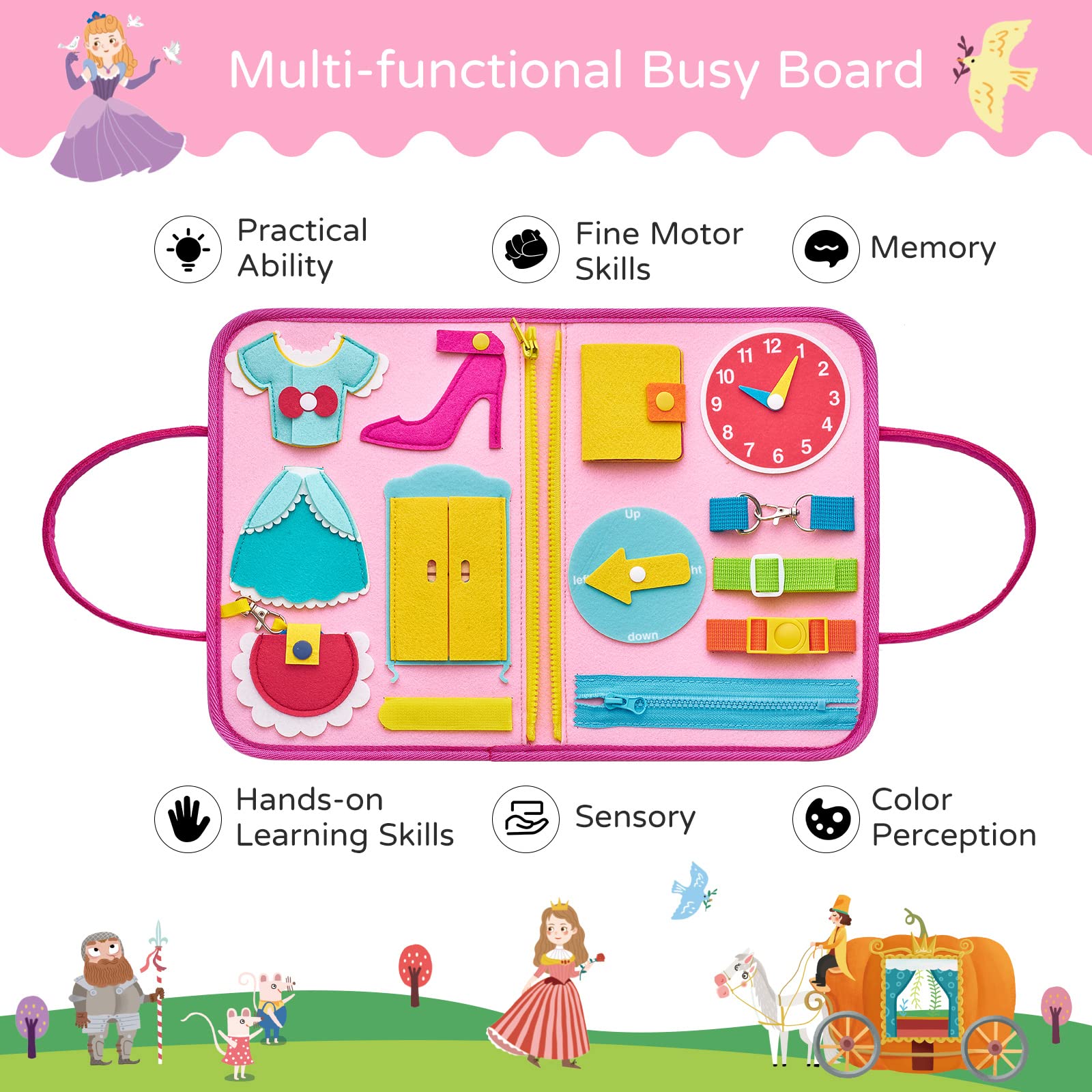 Foto 8 pulgar | Venta Internacional - Busy Board Freebear Princess Para Niños De 3 A 4 Años