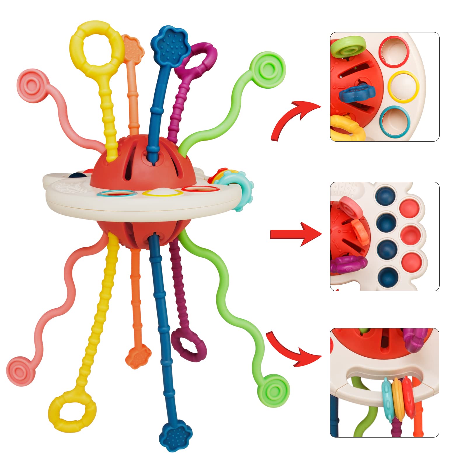 Foto 1 | Venta Internacional - Cordón De Silicona Sensory Toy Tiyol Montessori De 1 Año O Más
