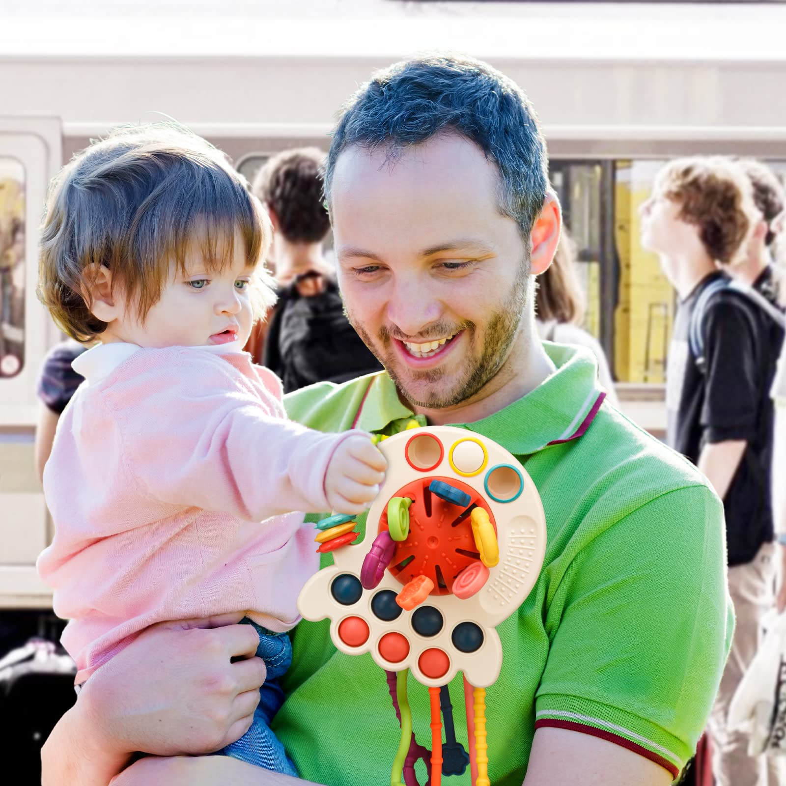 Foto 7 | Venta Internacional - Cordón De Silicona Sensory Toy Tiyol Montessori De 1 Año O Más