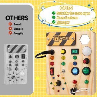Foto 3 | Venta Internacional - Tabla Montessori Relodica Para Niños Pequeños Con 17 Luces Led