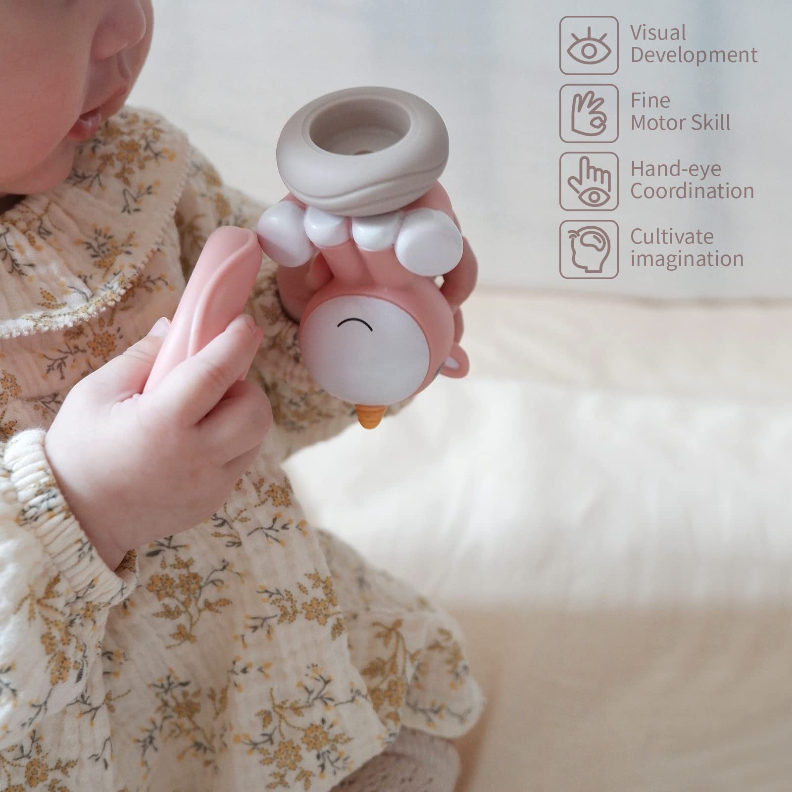 Foto 4 | Venta Internacional - Juguetes Nueplay Para Apilar Y Anidar Para Bebés Con Dientes Apretados
