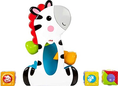 Foto 4 | Venta Internacional - Bloques Enrollables Toy Fisher-price Tumblin' Zebra Multicolor