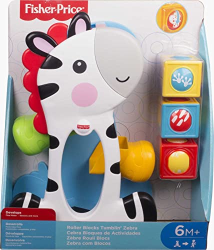 Foto 7 pulgar | Venta Internacional - Bloques Enrollables Toy Fisher-price Tumblin' Zebra Multicolor