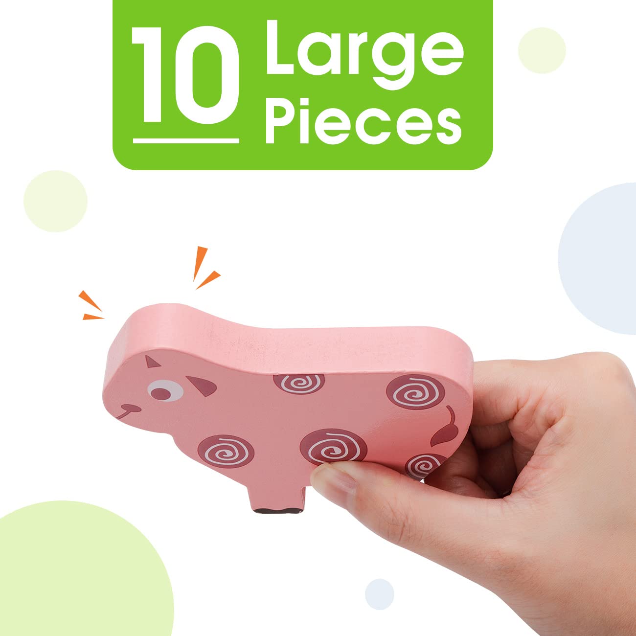 Foto 4 pulgar | Venta Internacional - Bloques Apilables Bambilo Montessori Toys Para Niños De 2 A 4 Años Con 10 Piezas