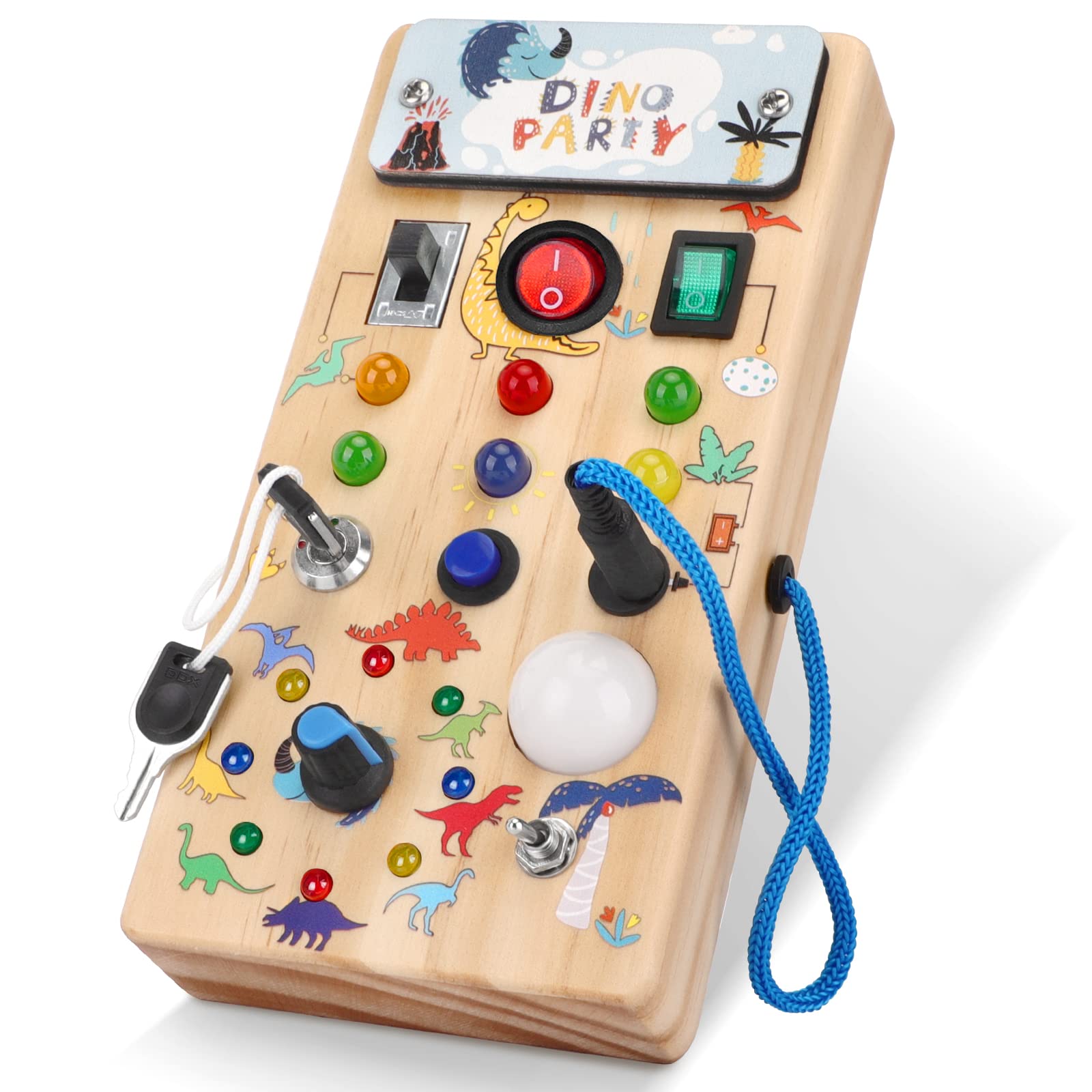 Venta Internacional - Montessori Busy Board Wakeinsa Para Niños De 1 A 3 Años Con Luces