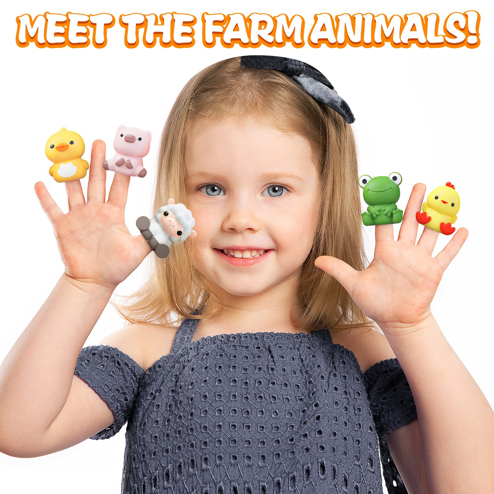 Foto 6 pulgar | Venta Internacional - Juguete De Aprendizaje Farm Animal Finger Puppets Para Niños De 1 A 3 Años