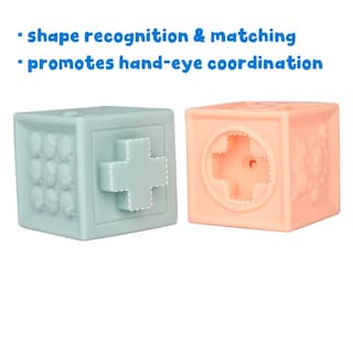 Foto 2 | Venta Internacional - Bloques Apilables, Lisos Y Blandos Para Bebés, Juguetes Sensoriales Montessori