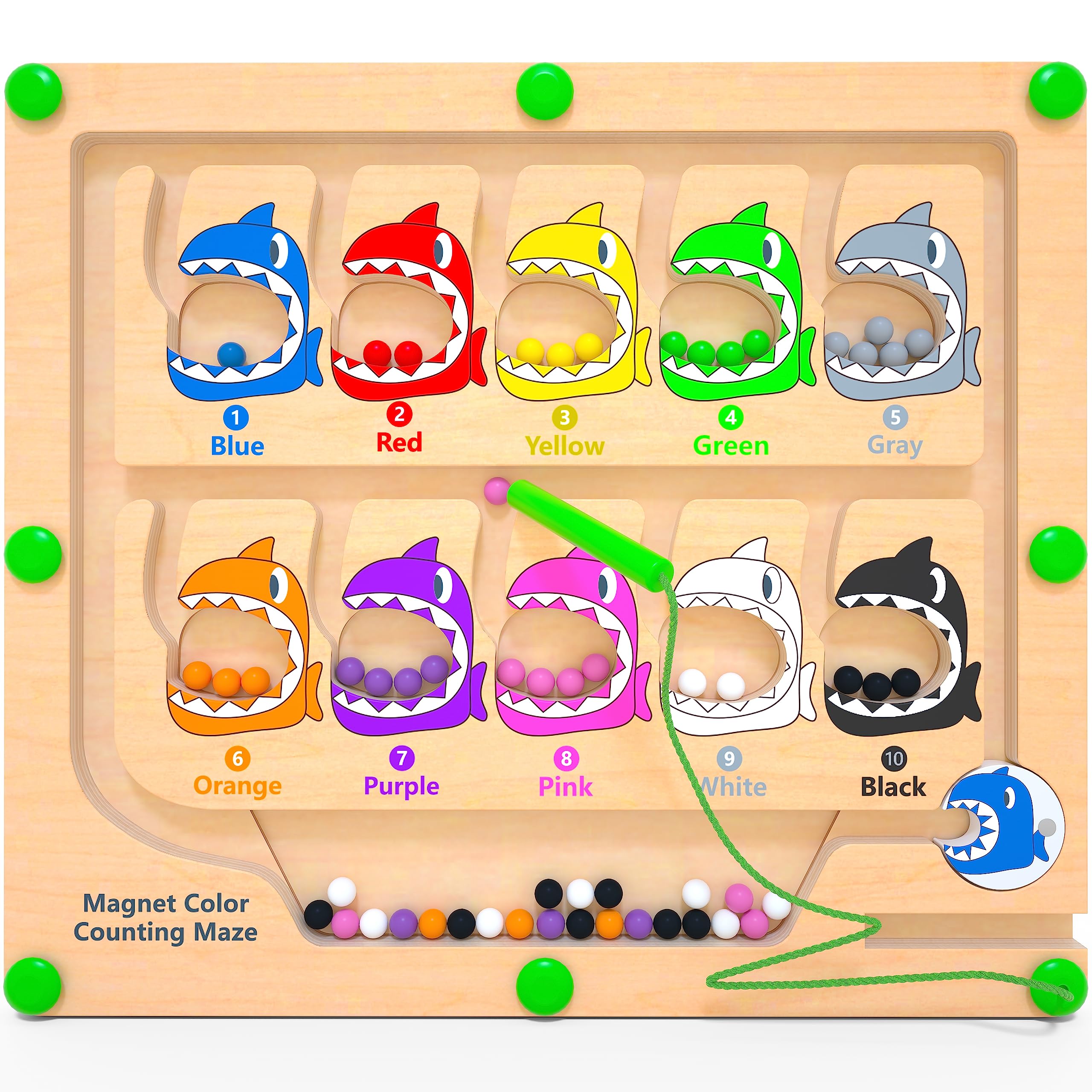 Venta Internacional - Juguete Magnético Con Forma De Laberinto De Colores Y Números Dukvsg Para Niños De 3 A 5 Años