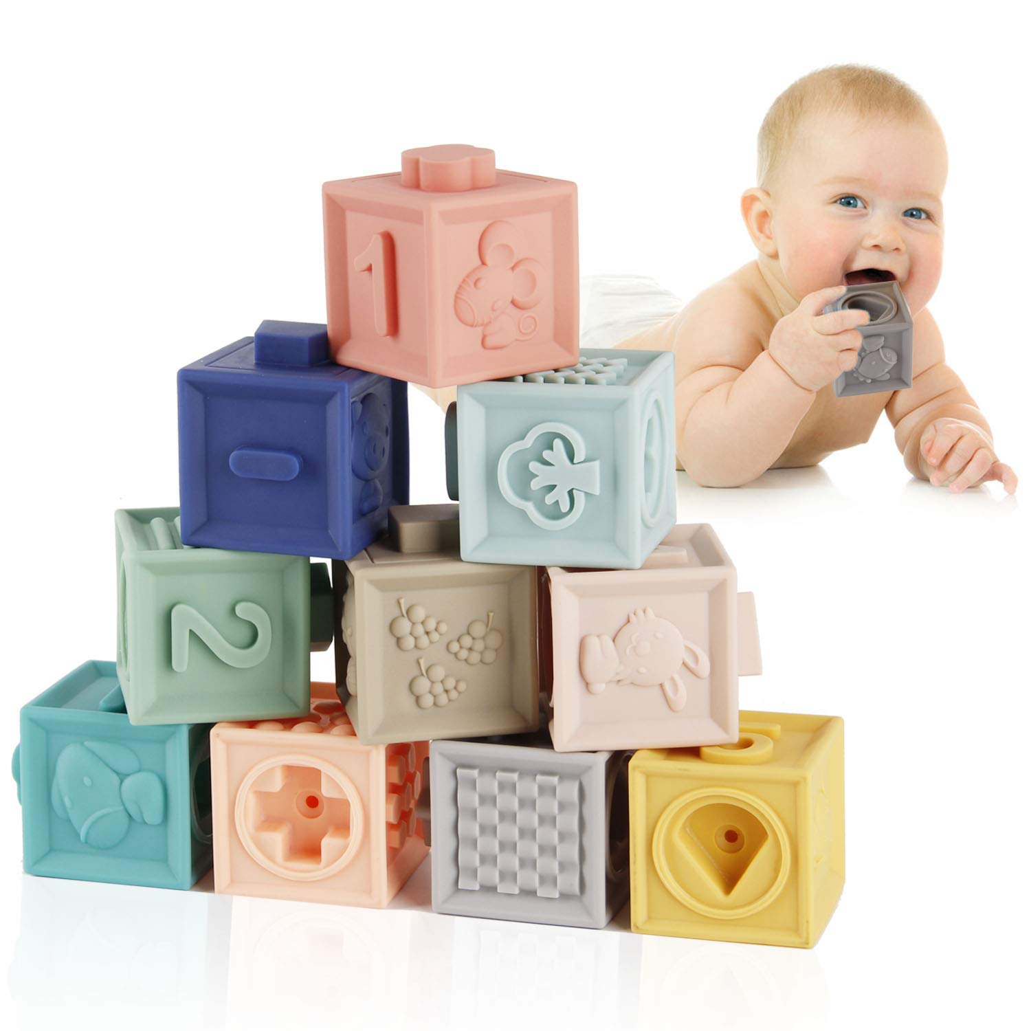 Venta Internacional - Minijuguetes Tudou Soft Para Bebés Building Blocks De Más De 6 M Con Mordedores