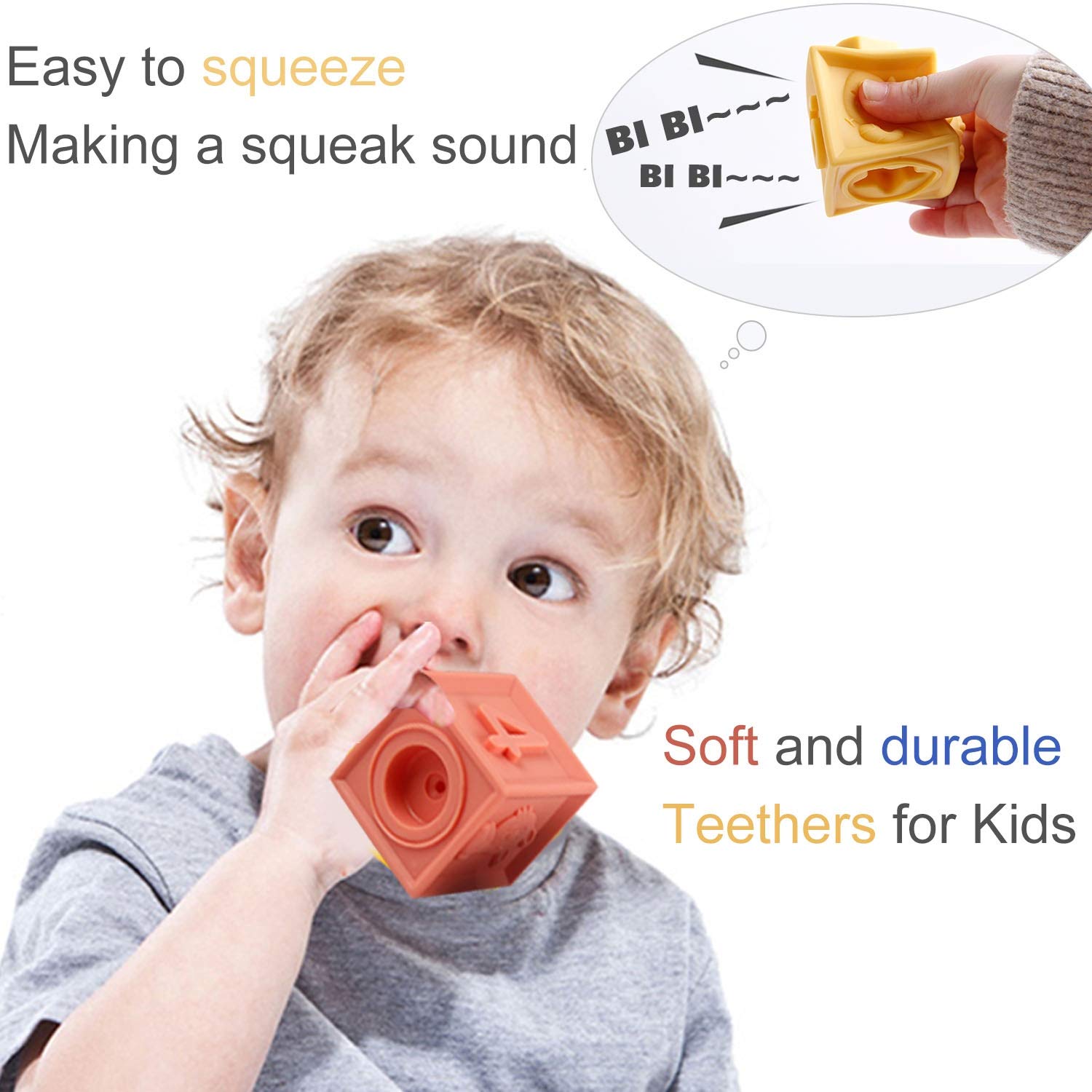 Foto 3 pulgar | Venta Internacional - Minijuguetes Tudou Soft Para Bebés Building Blocks De Más De 6 M Con Mordedores
