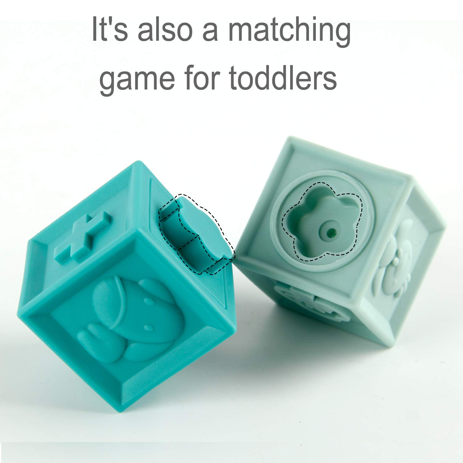 Foto 4 pulgar | Venta Internacional - Minijuguetes Tudou Soft Para Bebés Building Blocks De Más De 6 M Con Mordedores
