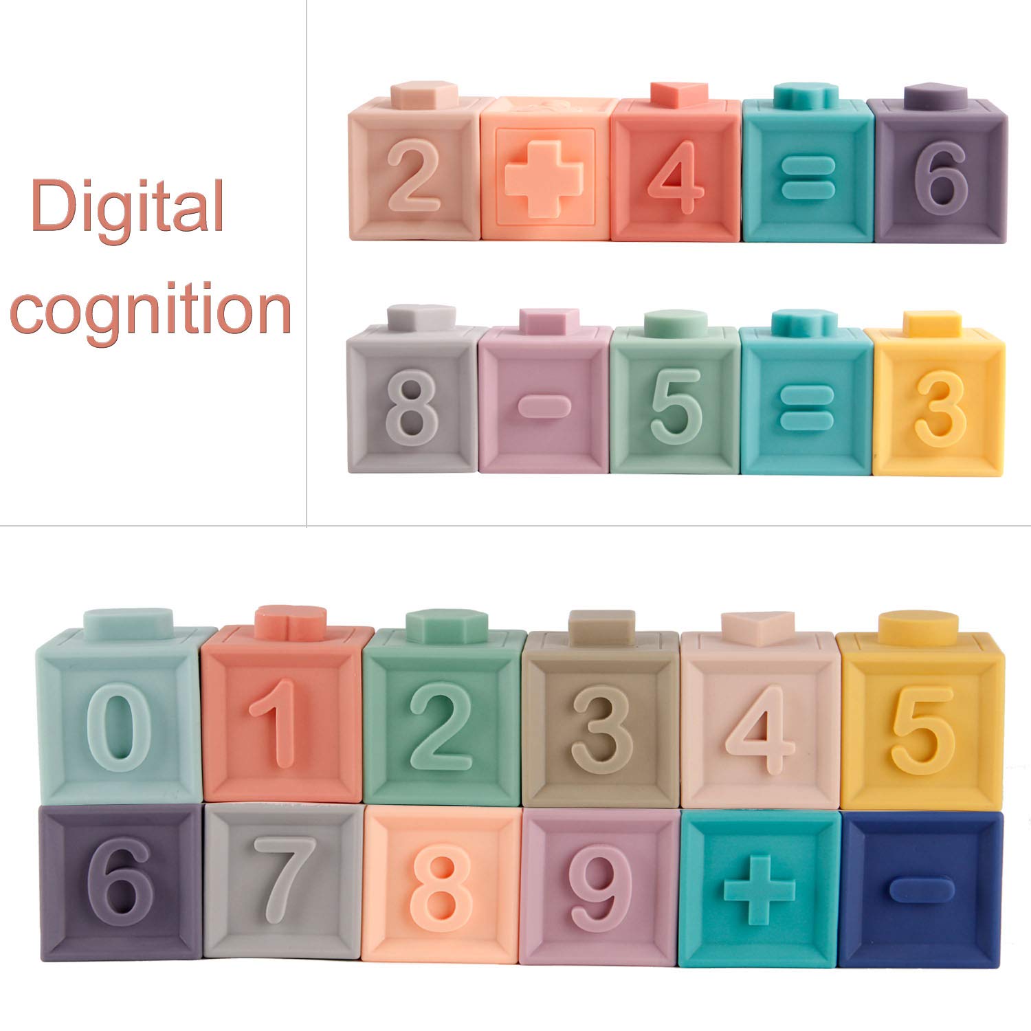 Foto 5 pulgar | Venta Internacional - Minijuguetes Tudou Soft Para Bebés Building Blocks De Más De 6 M Con Mordedores