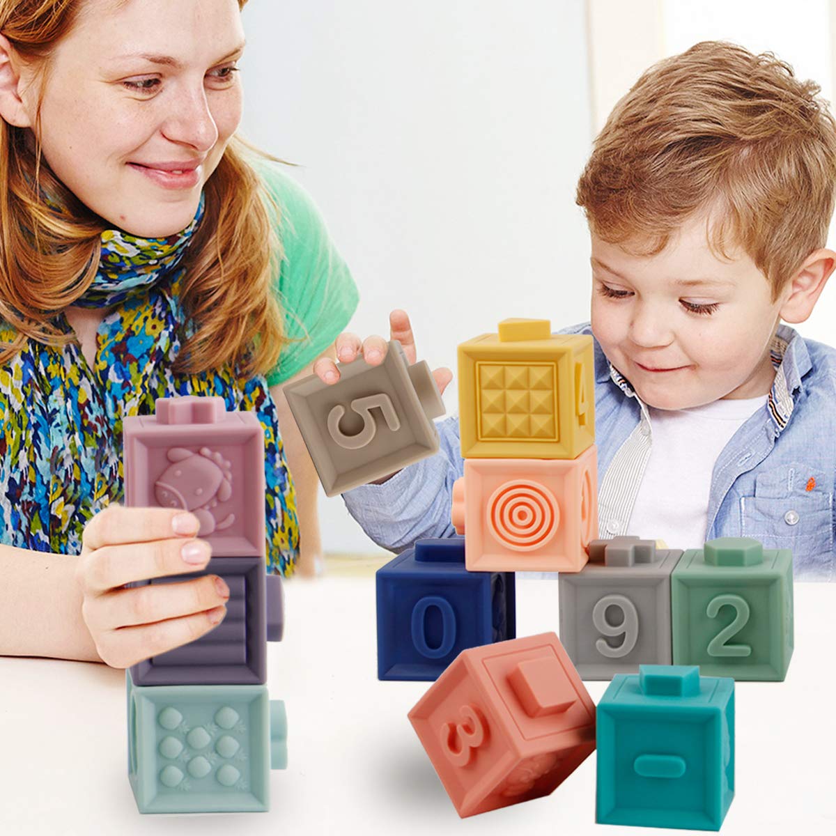 Foto 8 pulgar | Venta Internacional - Minijuguetes Tudou Soft Para Bebés Building Blocks De Más De 6 M Con Mordedores