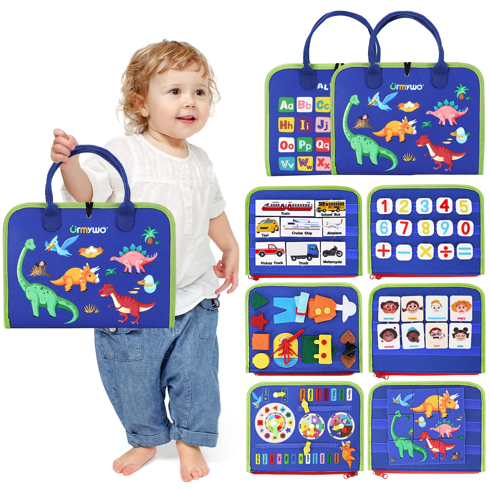 Foto 2 pulgar | Venta Internacional - Juguetes Montessori Busy Board Urmywo Para Niños Pequeños De 1 A 4 Años