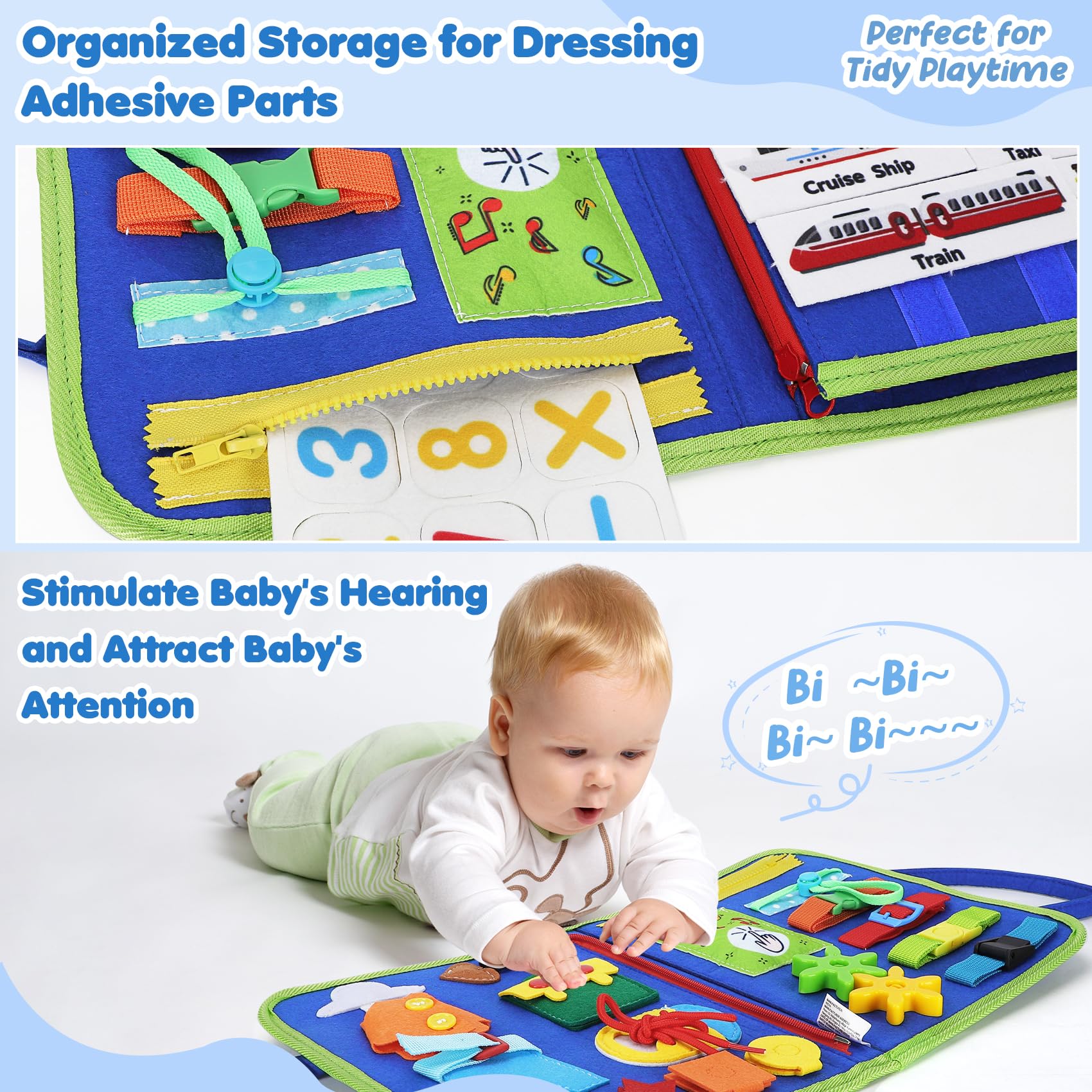 Foto 6 pulgar | Venta Internacional - Juguetes Montessori Busy Board Urmywo Para Niños Pequeños De 1 A 4 Años