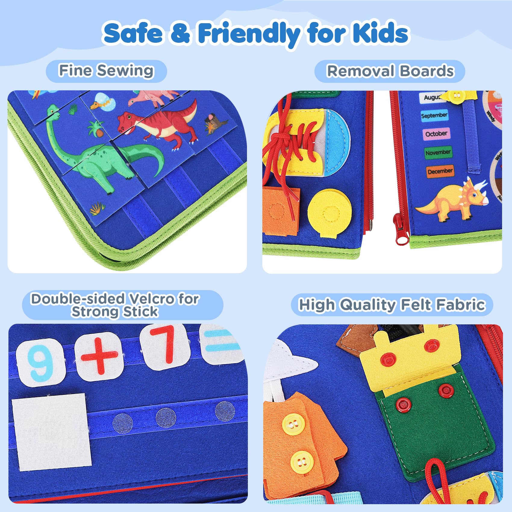Foto 7 pulgar | Venta Internacional - Juguetes Montessori Busy Board Urmywo Para Niños Pequeños De 1 A 4 Años