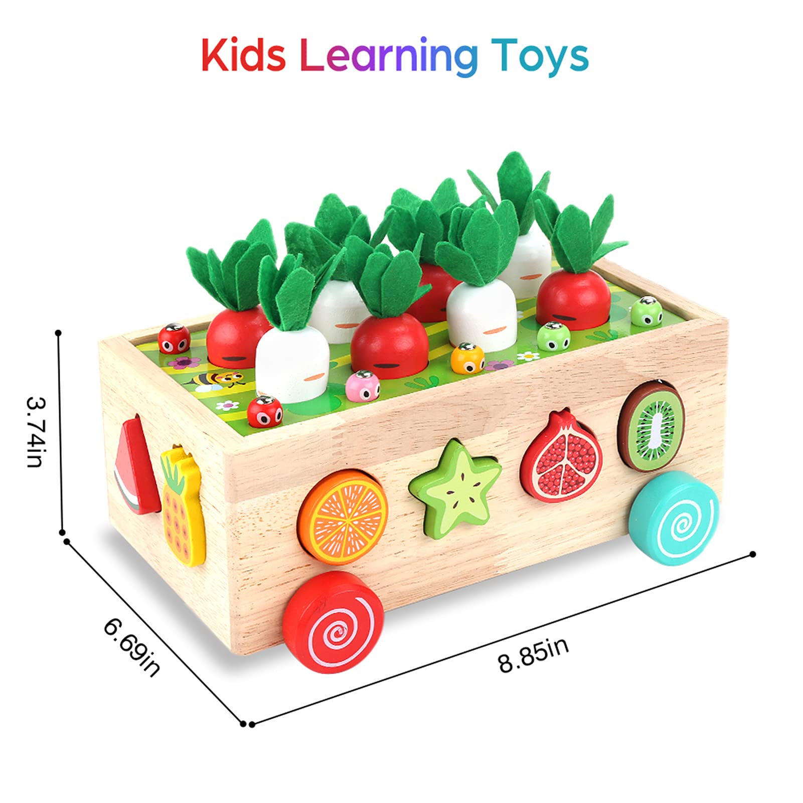 Foto 2 | Venta Internacional - Juguete Educativo Kmtjt Montessori De Madera Para Niños De 1 A 3 Años