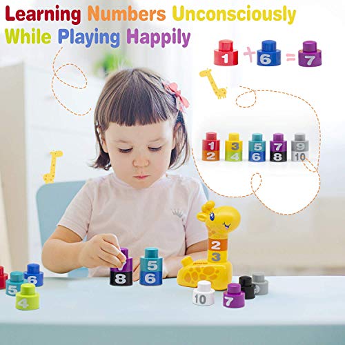 Foto 3 | Venta Internacional - Building Blocks Moontoy Jiraffe Baby Stacking Para Niños Pequeños