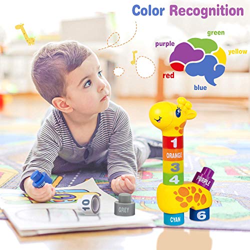 Foto 5 pulgar | Venta Internacional - Building Blocks Moontoy Jiraffe Baby Stacking Para Niños Pequeños