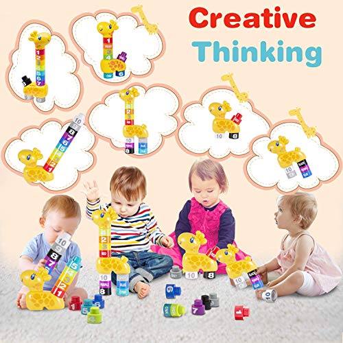 Foto 6 pulgar | Venta Internacional - Building Blocks Moontoy Jiraffe Baby Stacking Para Niños Pequeños