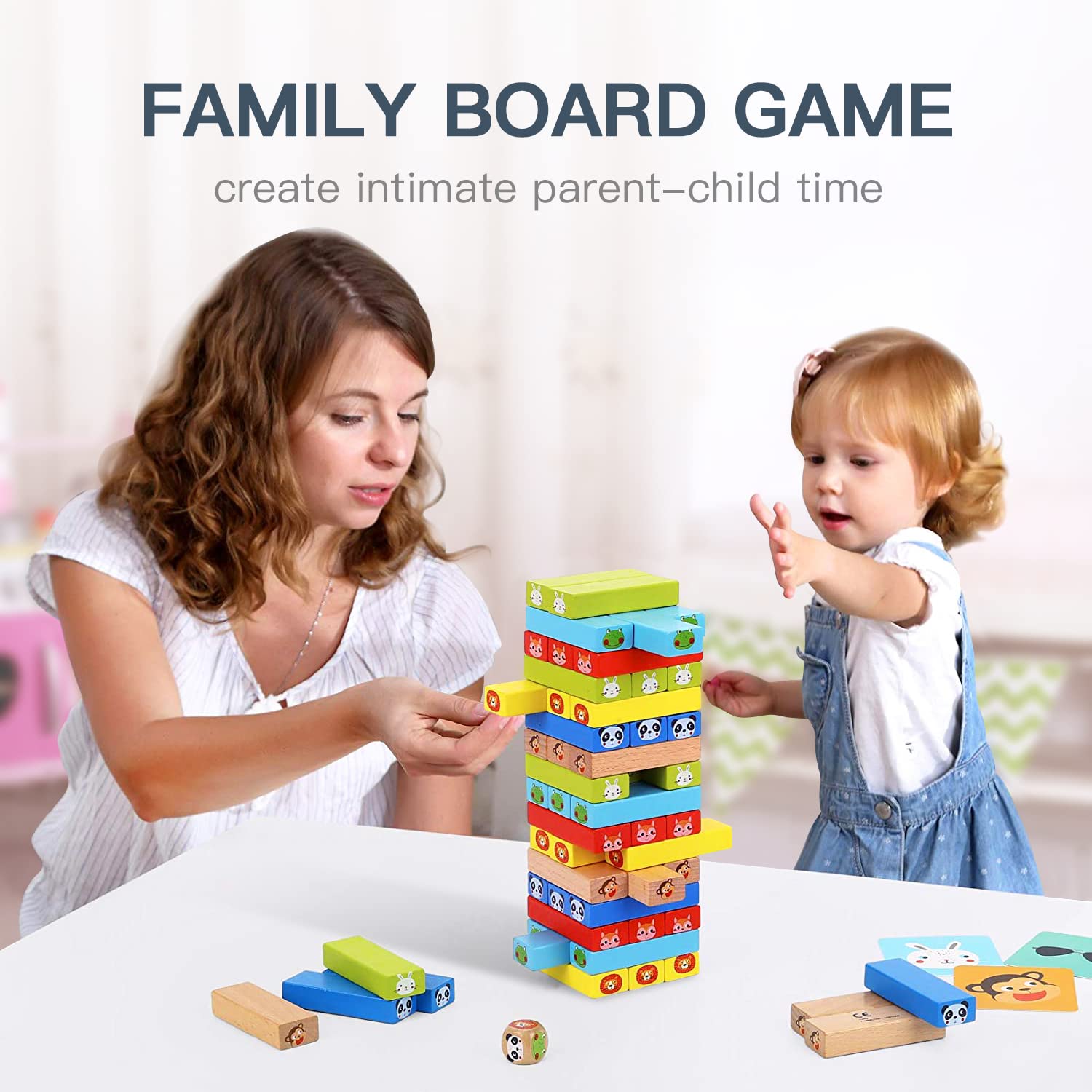 Foto 5 pulgar | Juego Tumble Tower Tookyland De Madera, 82 Unidades Con Dados, Martillos, 3 O Más - Venta Internacional.