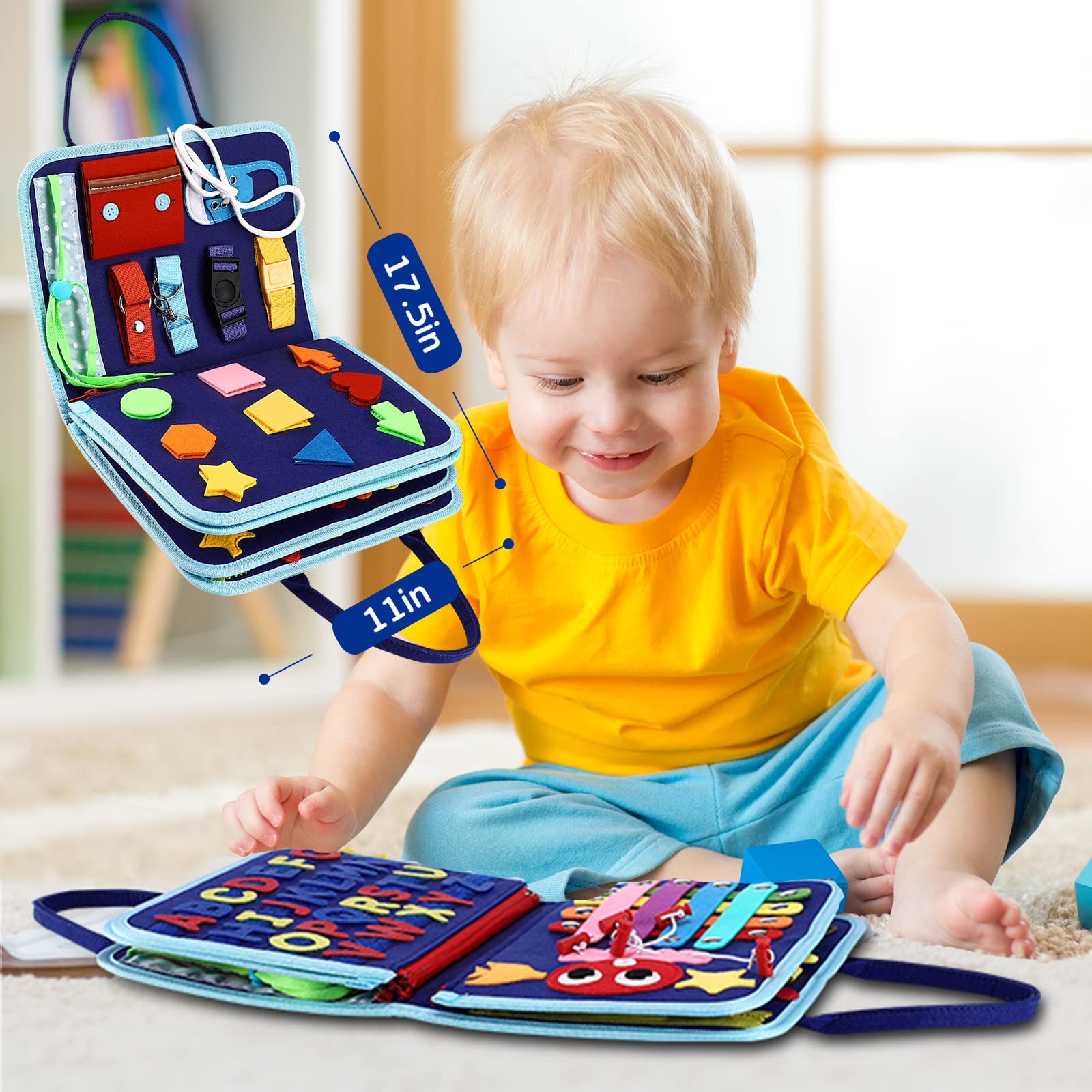 Foto 6 pulgar | Juguetes Sensoriales Montessori Busy Board Esjay Para Niños Pequeños De 1 A 4 Años - Venta Internacional.