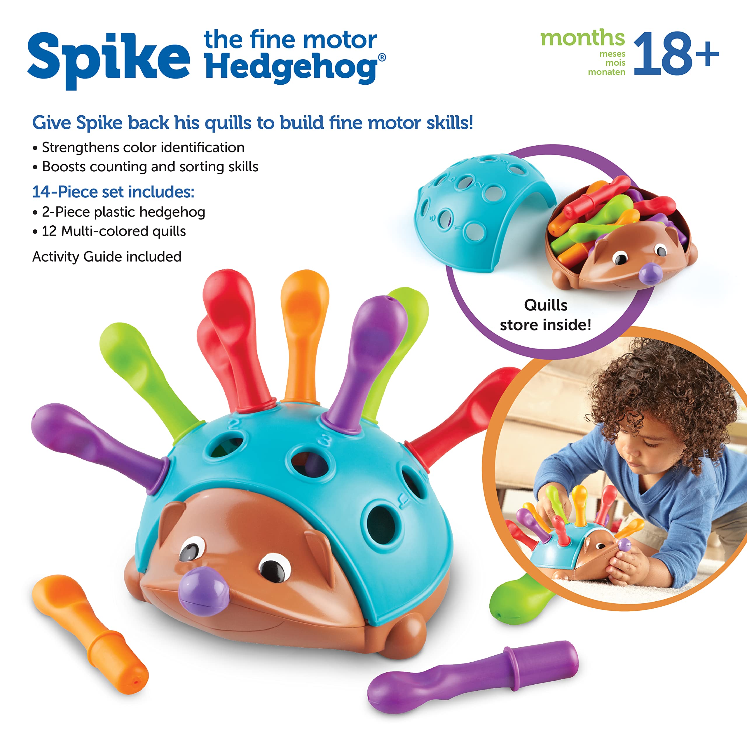 Foto 7 pulgar | Juguete Didáctico Para Niños Pequeños, Recursos De Aprendizaje, Spike Hedgehog - Venta Internacional.