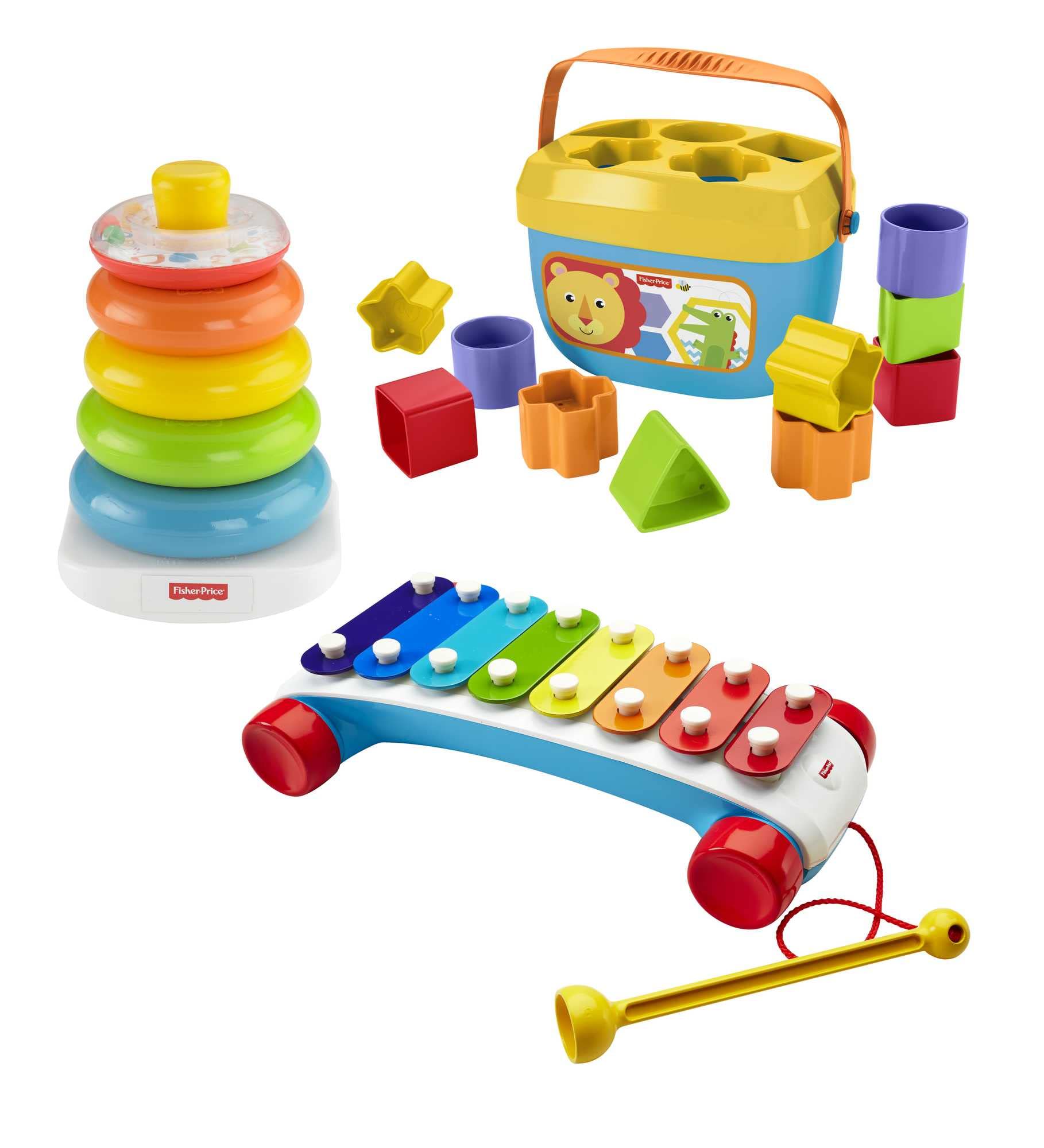 Foto 2 pulgar | Trío Infantil Clásico Toy Fisher-price, 3 Piezas Para Bebés - Venta Internacional.