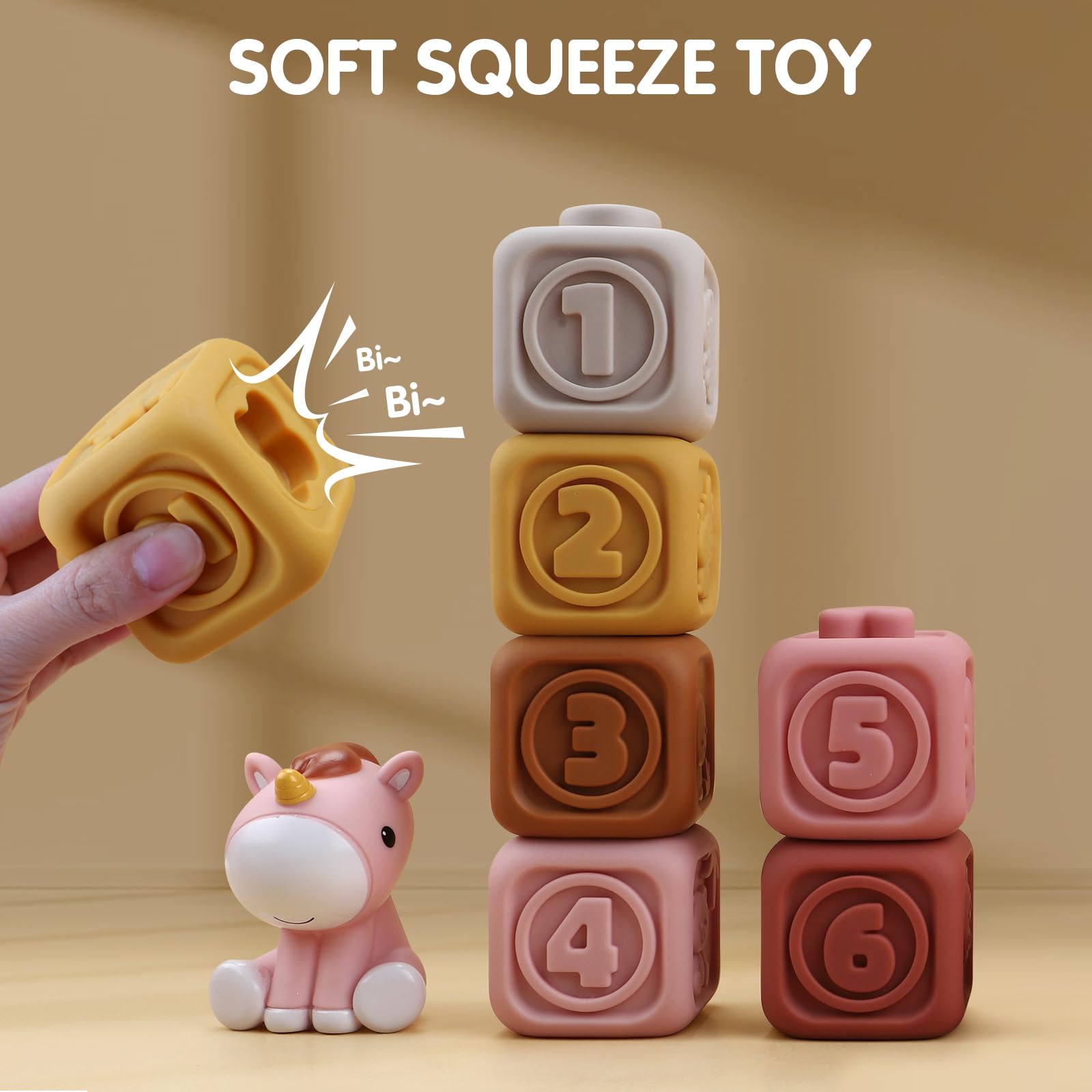 Foto 8 pulgar | Building Blocks Nueplay Soft Con Figura De Caballo Para 6 A 18 Meses - Venta Internacional.